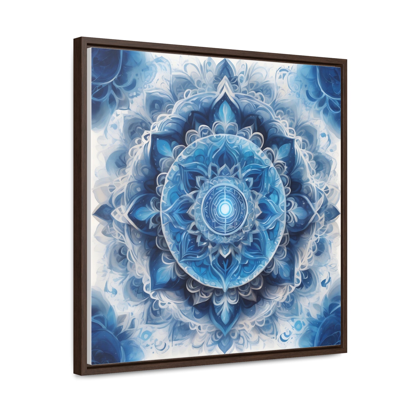 Throat chakra gallery art Square Frame