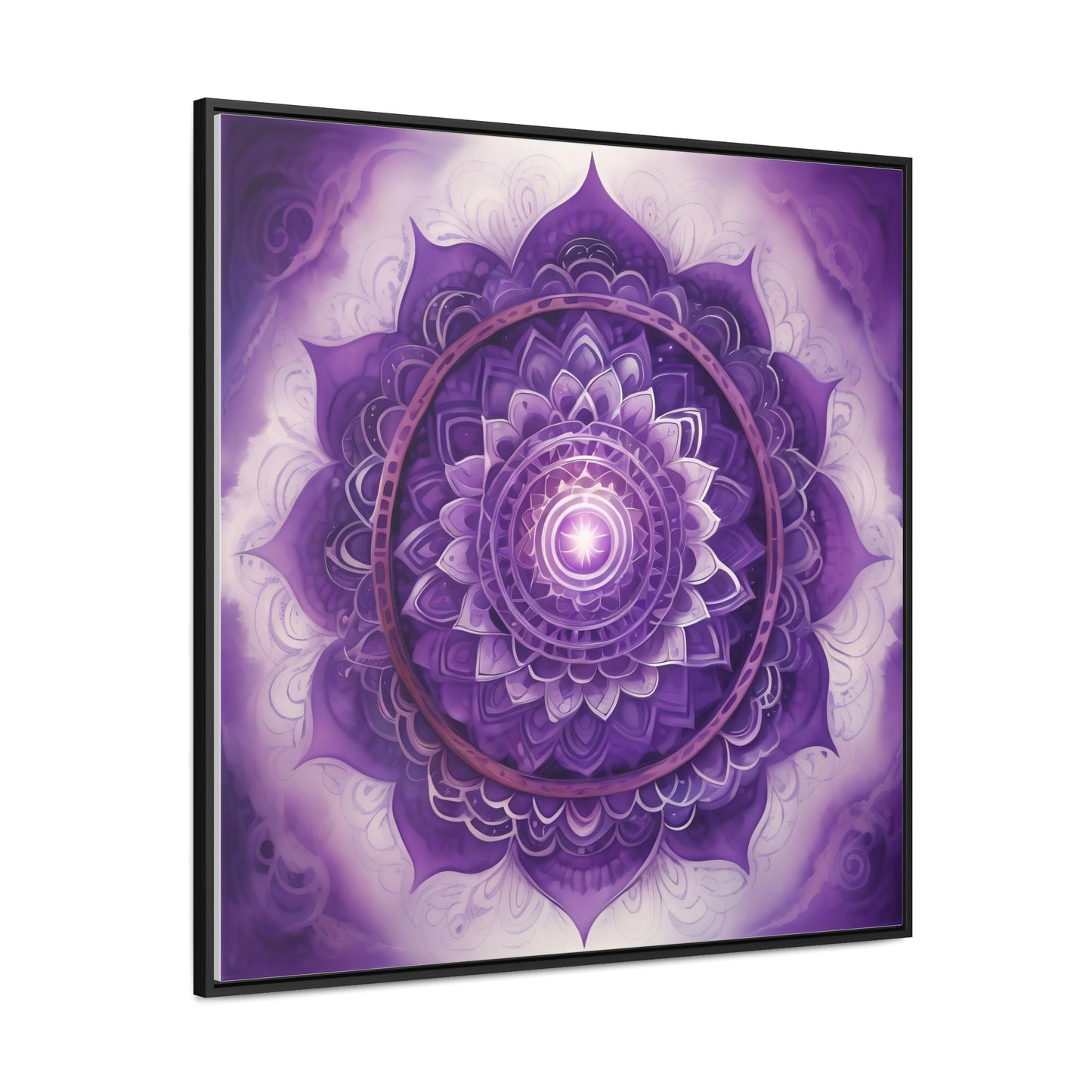 Crown chakra gallery art square frame