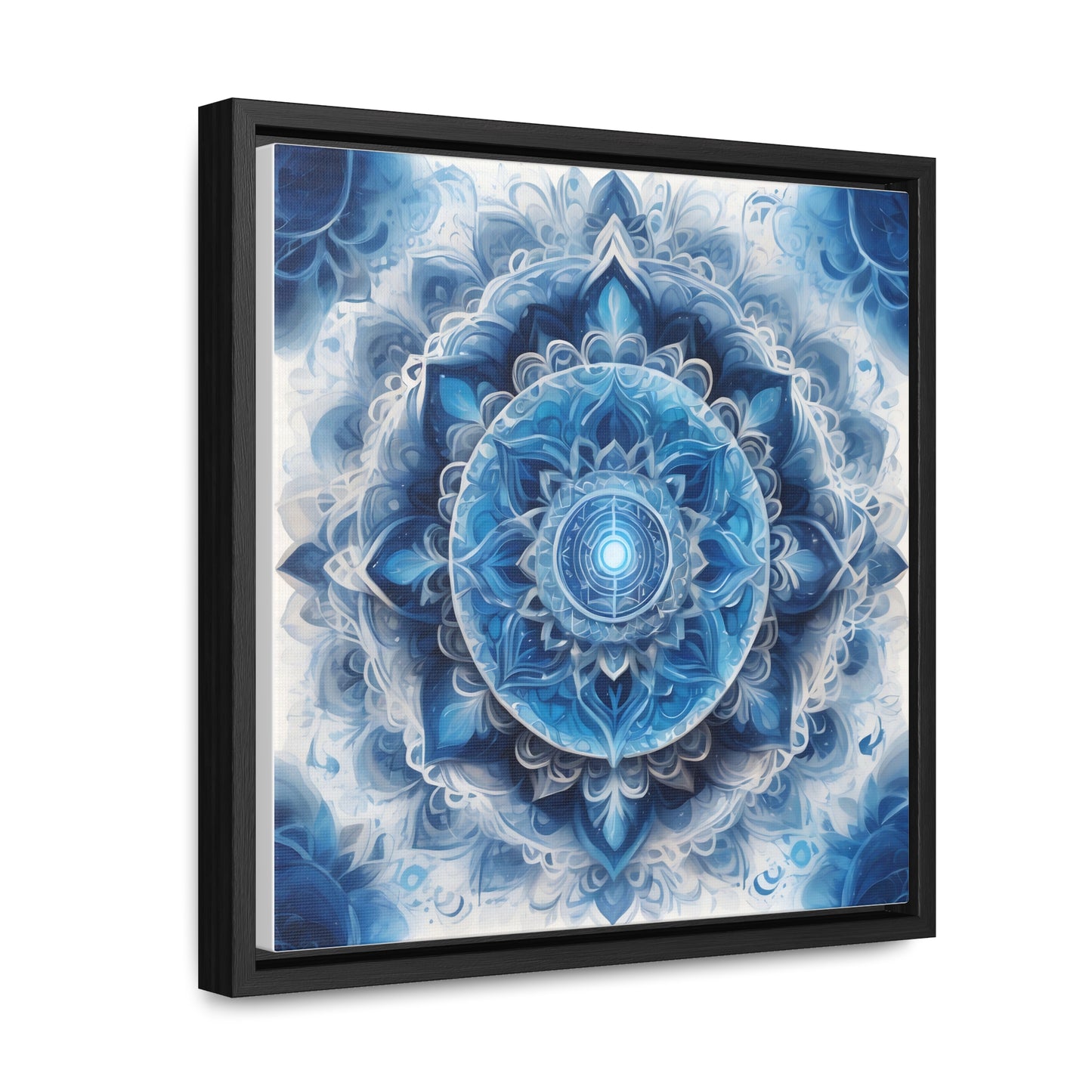 Throat chakra gallery art Square Frame