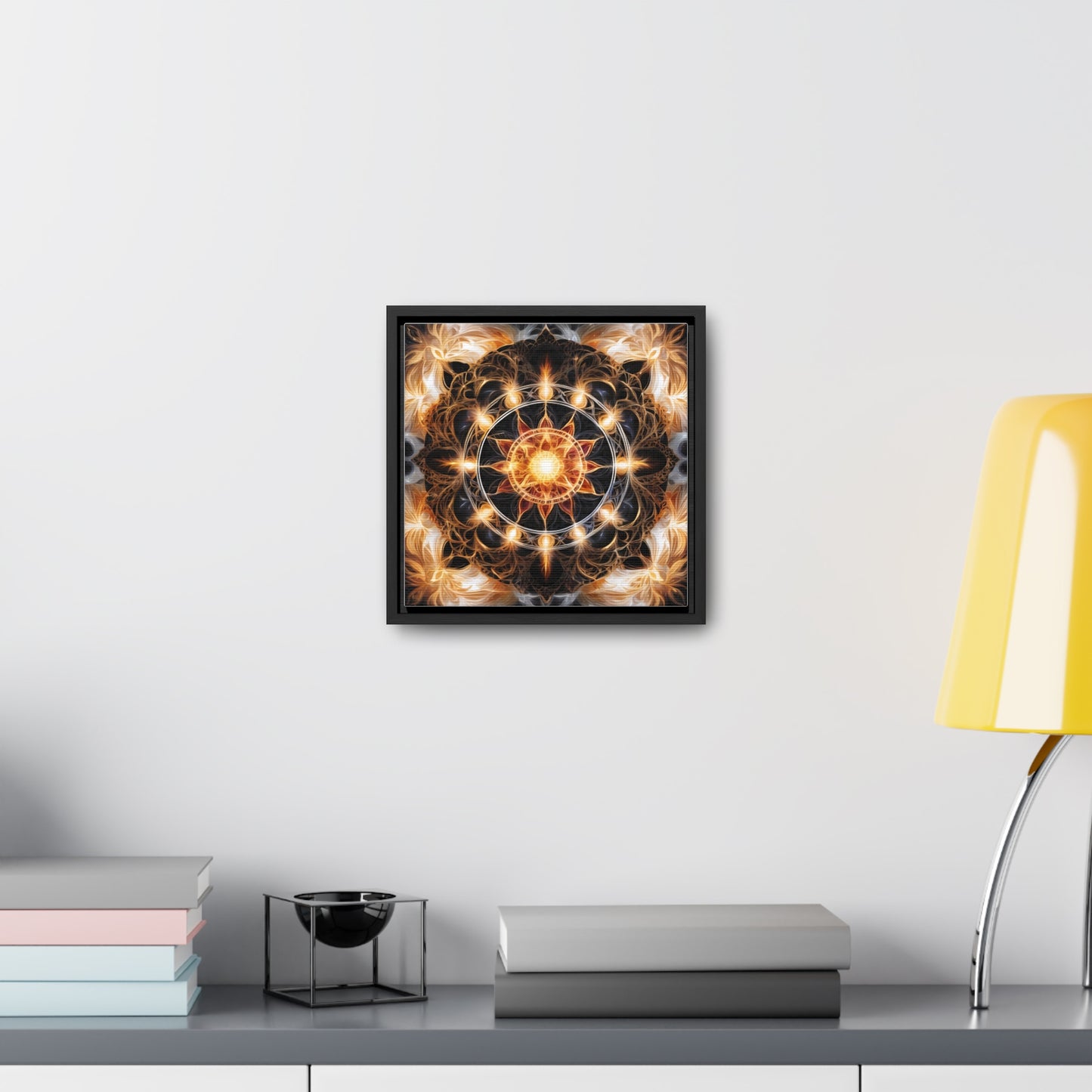 Earth star chakra gallery art, Square Frame