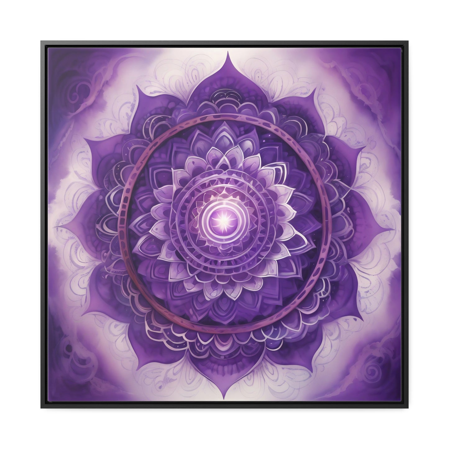 Crown chakra gallery art square frame