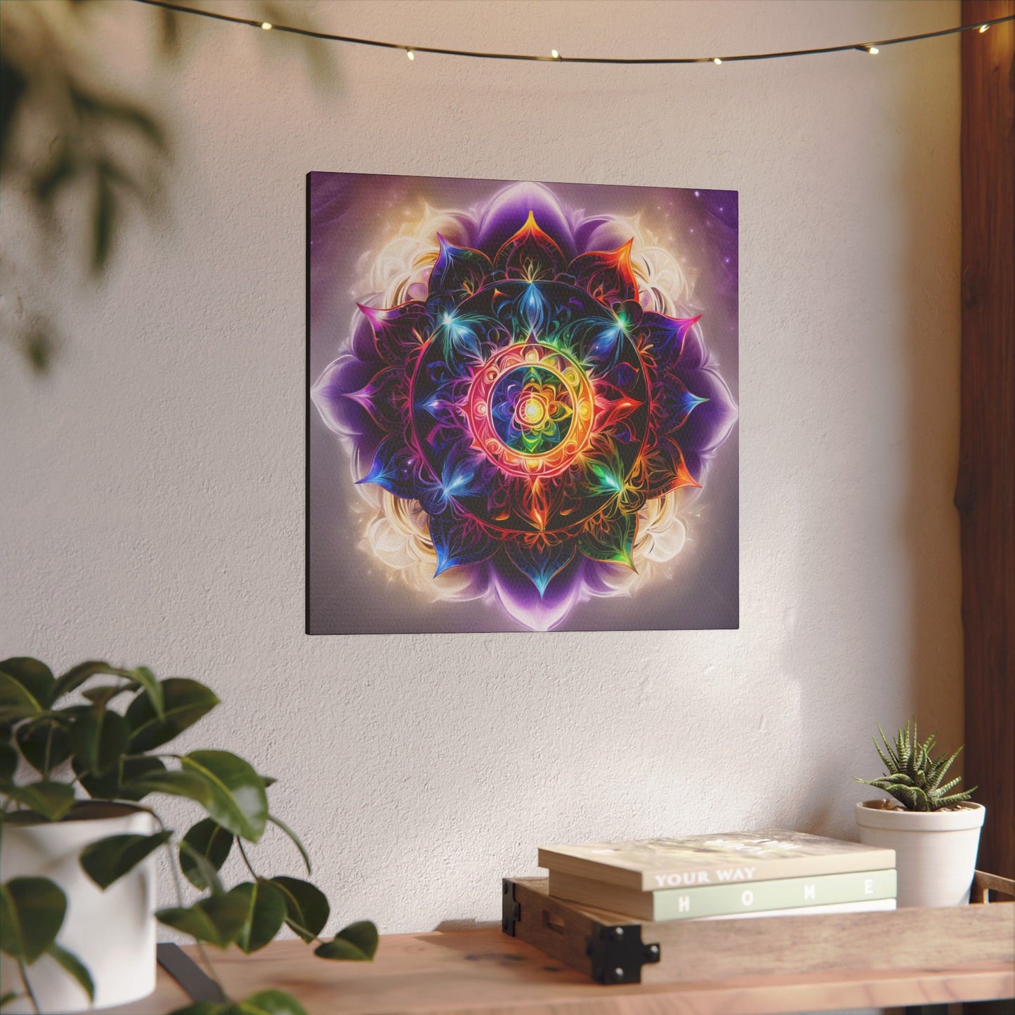 Indigo Chakra Art, Giclée Print Canvas no frame.