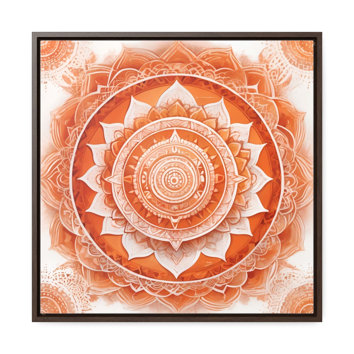 Sacral chakra gallery art, Square Frame