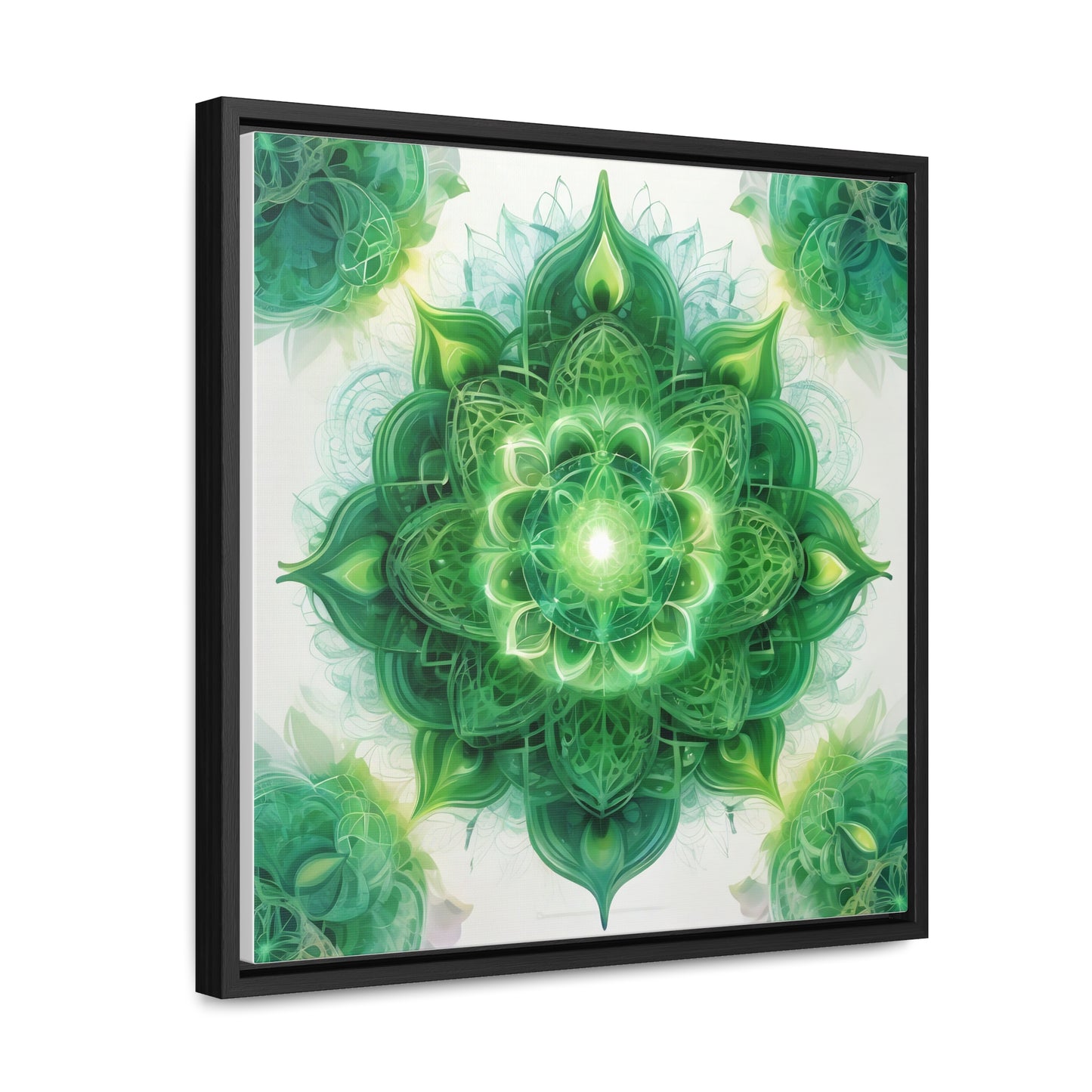 Heart chakra gallery art, Square Frame