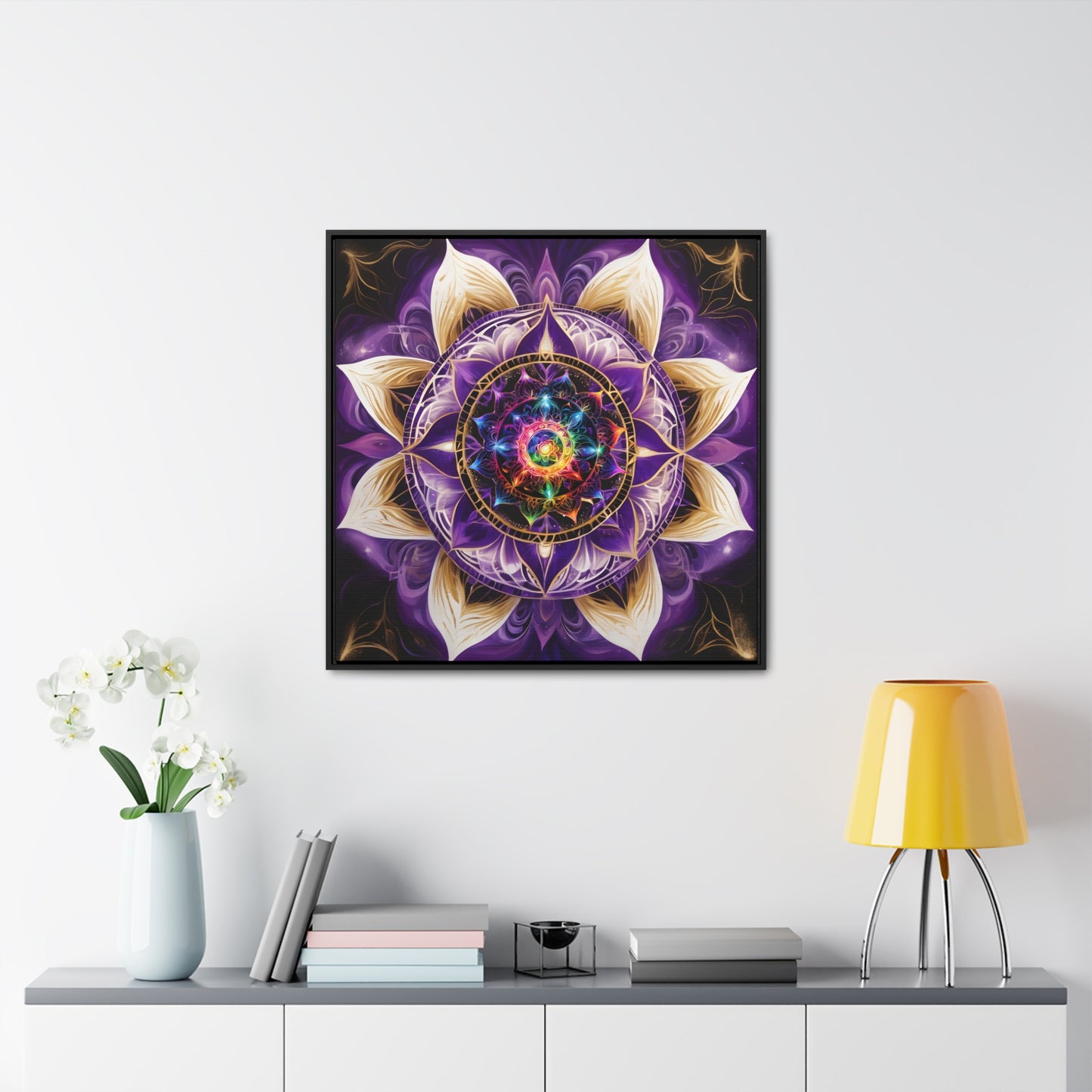 Soul star chakra gallery art, Square Frame