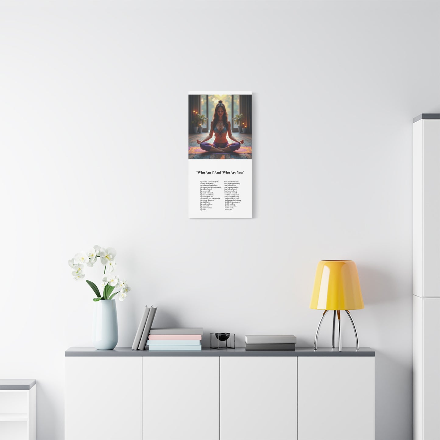 Transcend the ego - Awaken the power of the Soul wall art.