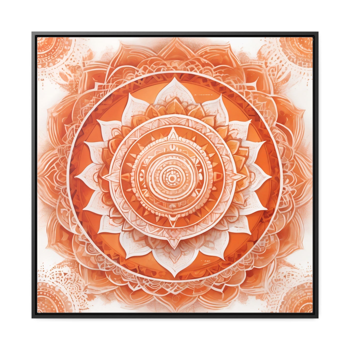 Sacral chakra gallery art, Square Frame