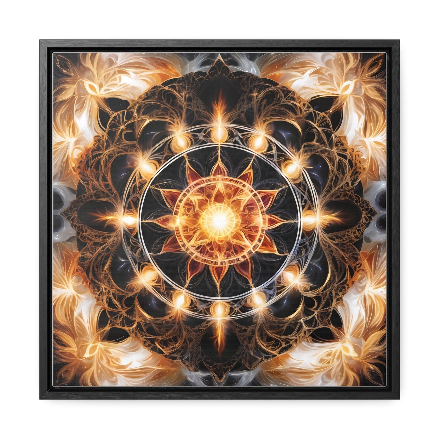 Earth star chakra gallery art, Square Frame