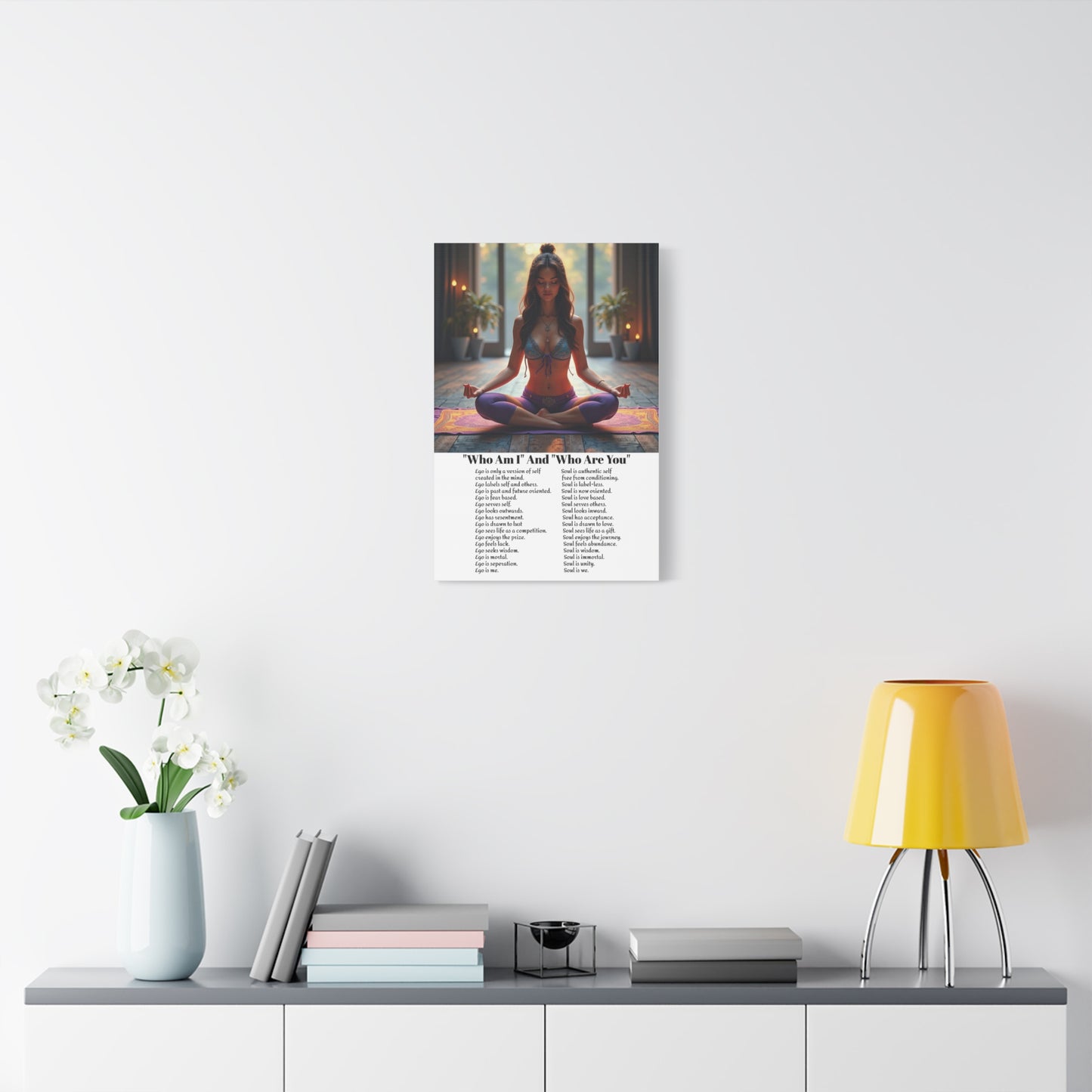 Transcend the ego - Awaken the power of the Soul wall art.