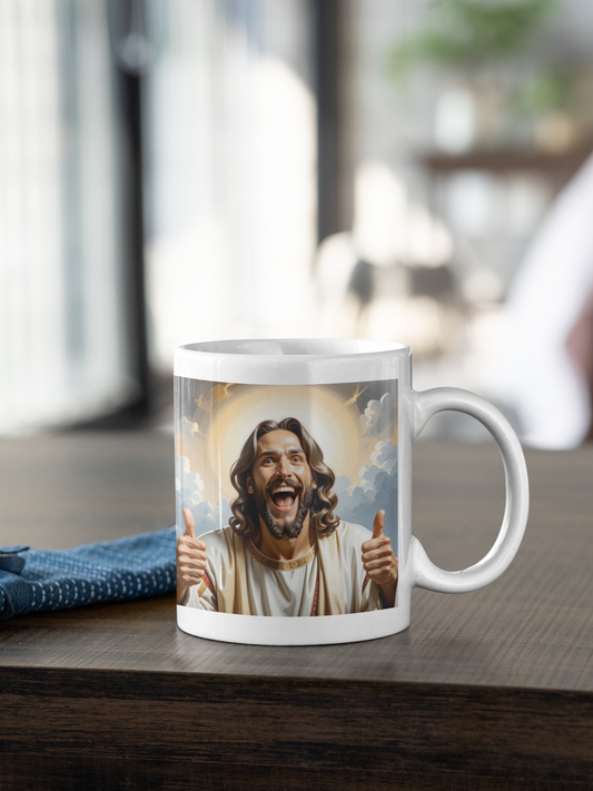 Sassy Jesus Mourning Brew Ceramic Mug, (11oz, 15oz)