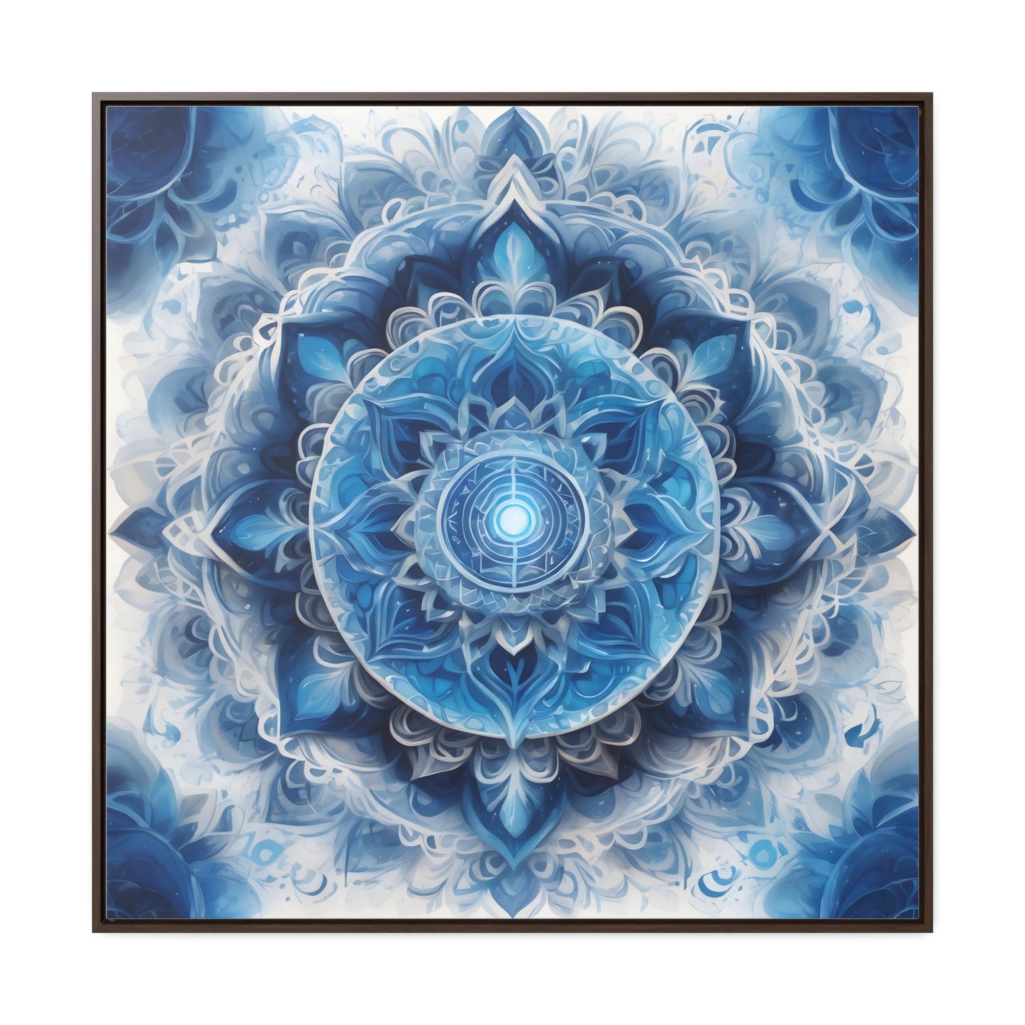 Throat chakra gallery art Square Frame