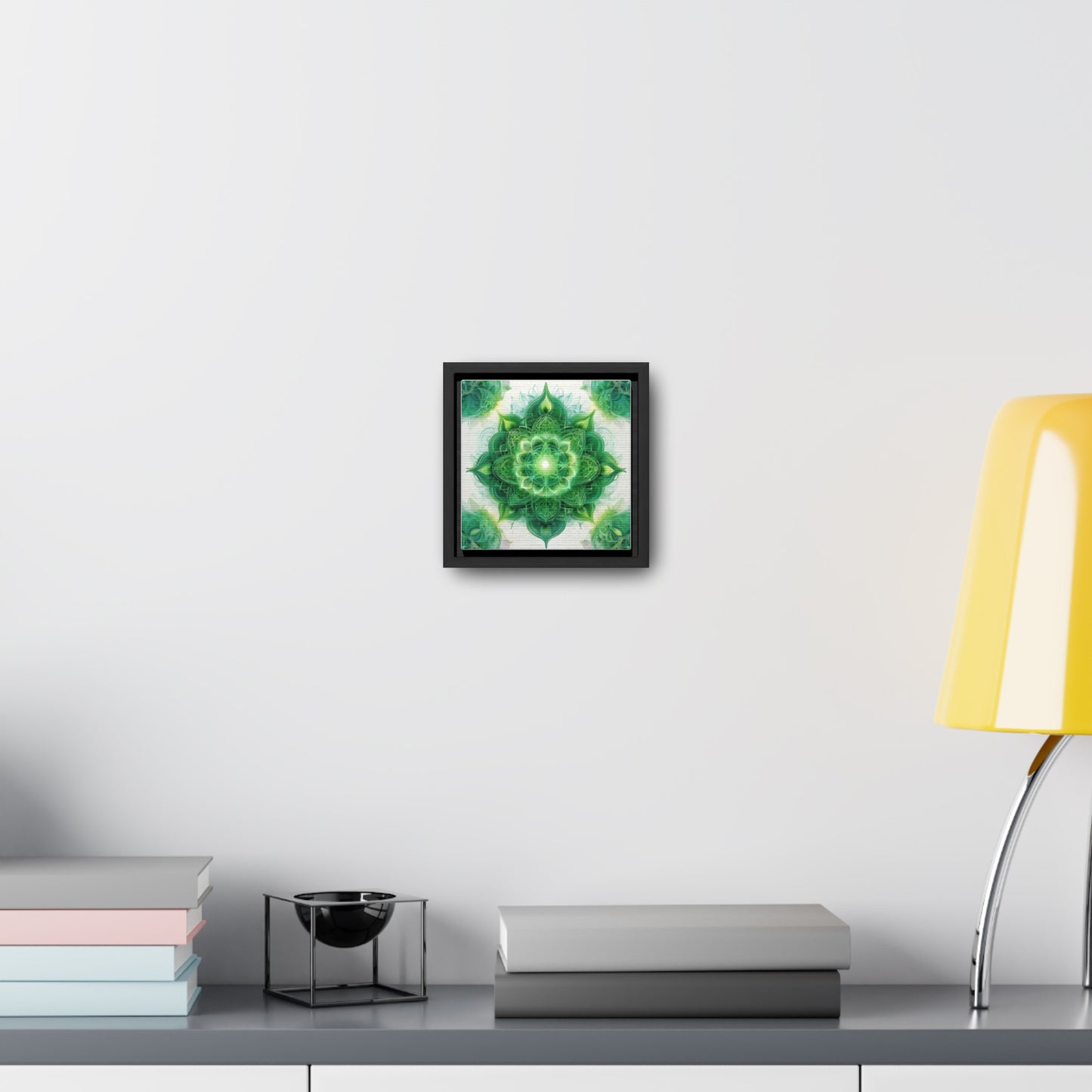 Heart chakra gallery art, Square Frame