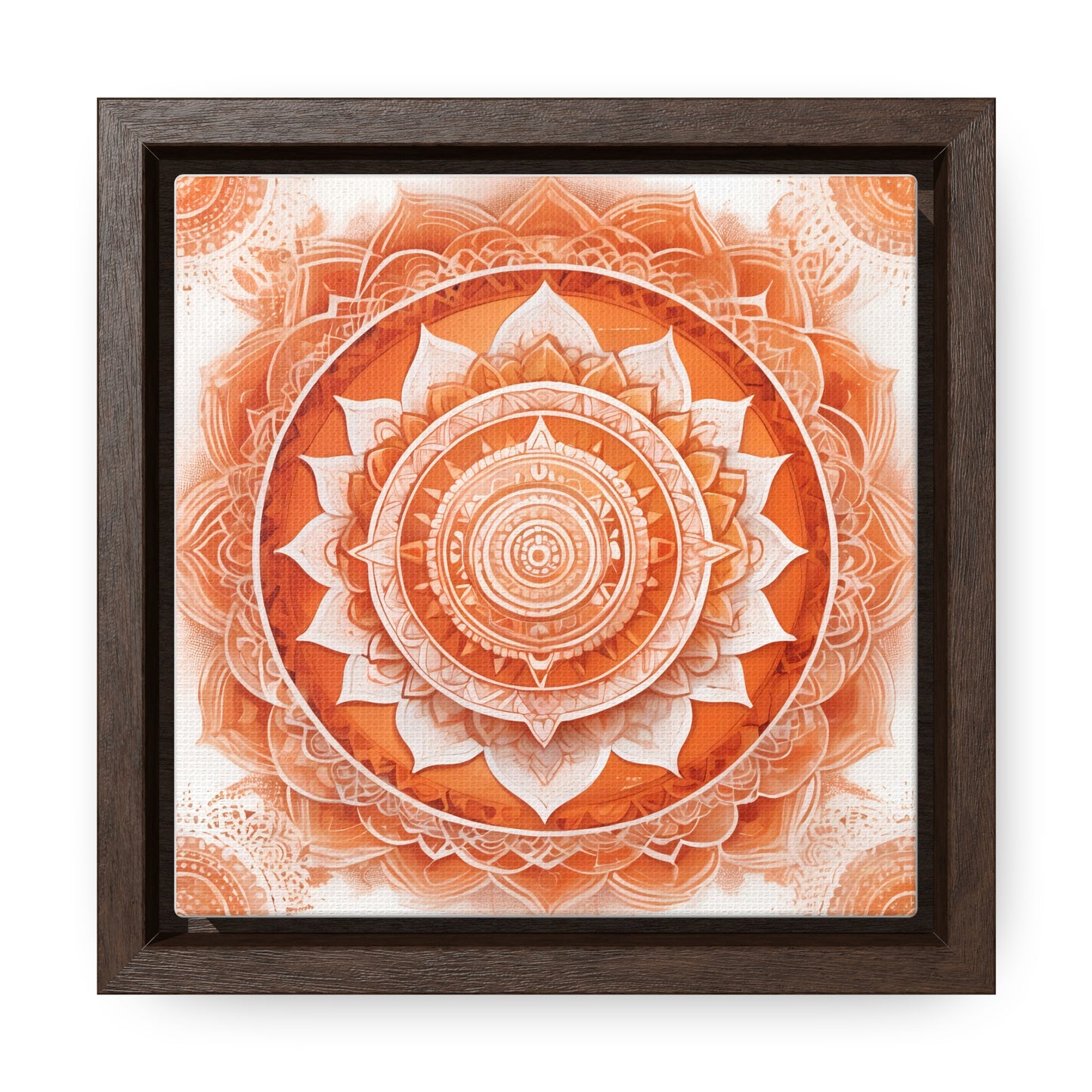 Sacral chakra gallery art, Square Frame