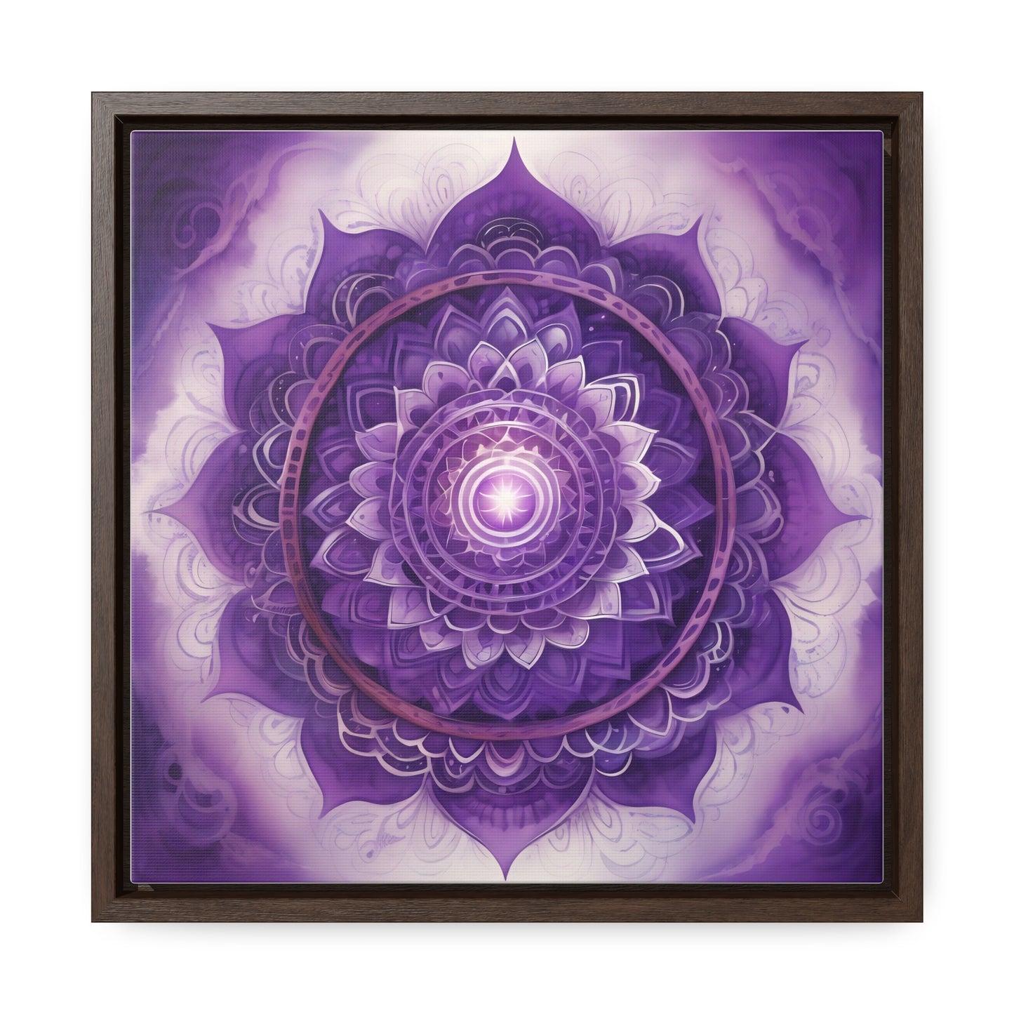 Crown chakra gallery art square frame