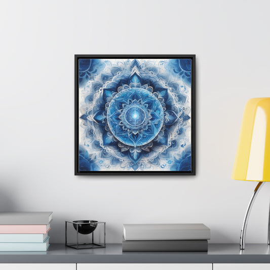 Throat chakra gallery art Square Frame