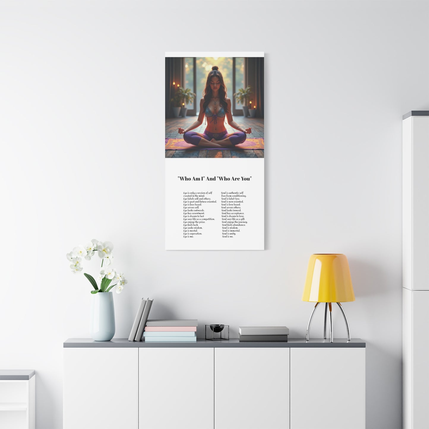 Transcend the ego - Awaken the power of the Soul wall art.