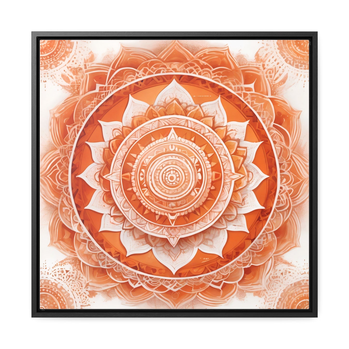 Sacral chakra gallery art, Square Frame