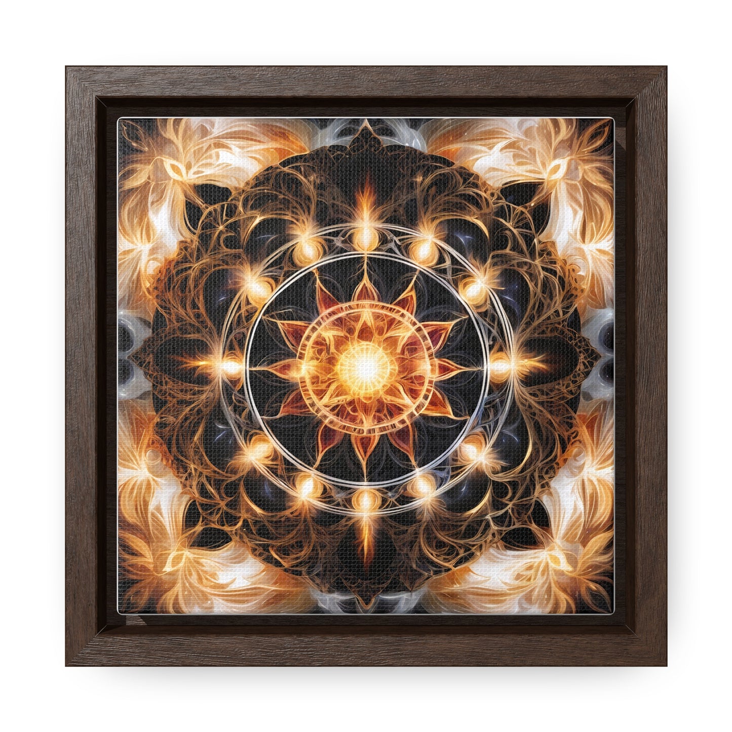 Earth star chakra gallery art, Square Frame