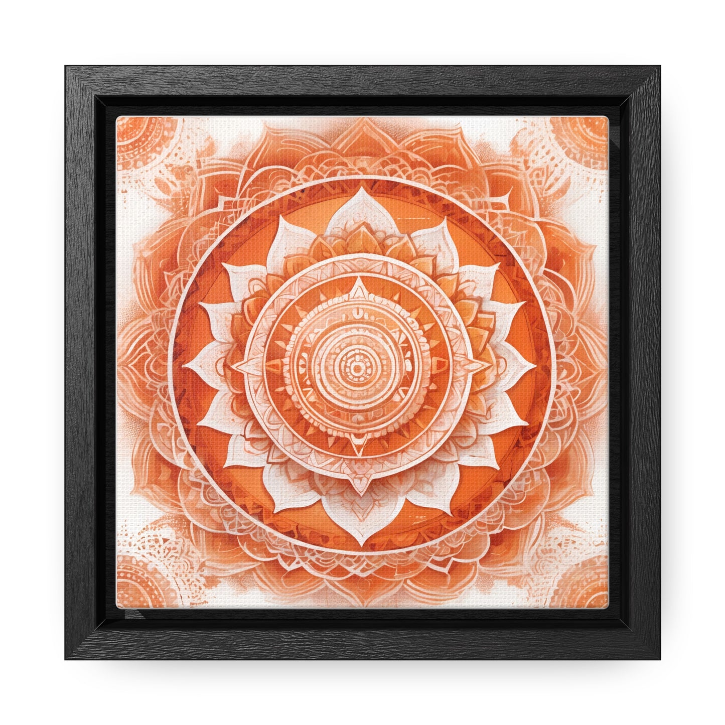 Sacral chakra gallery art, Square Frame