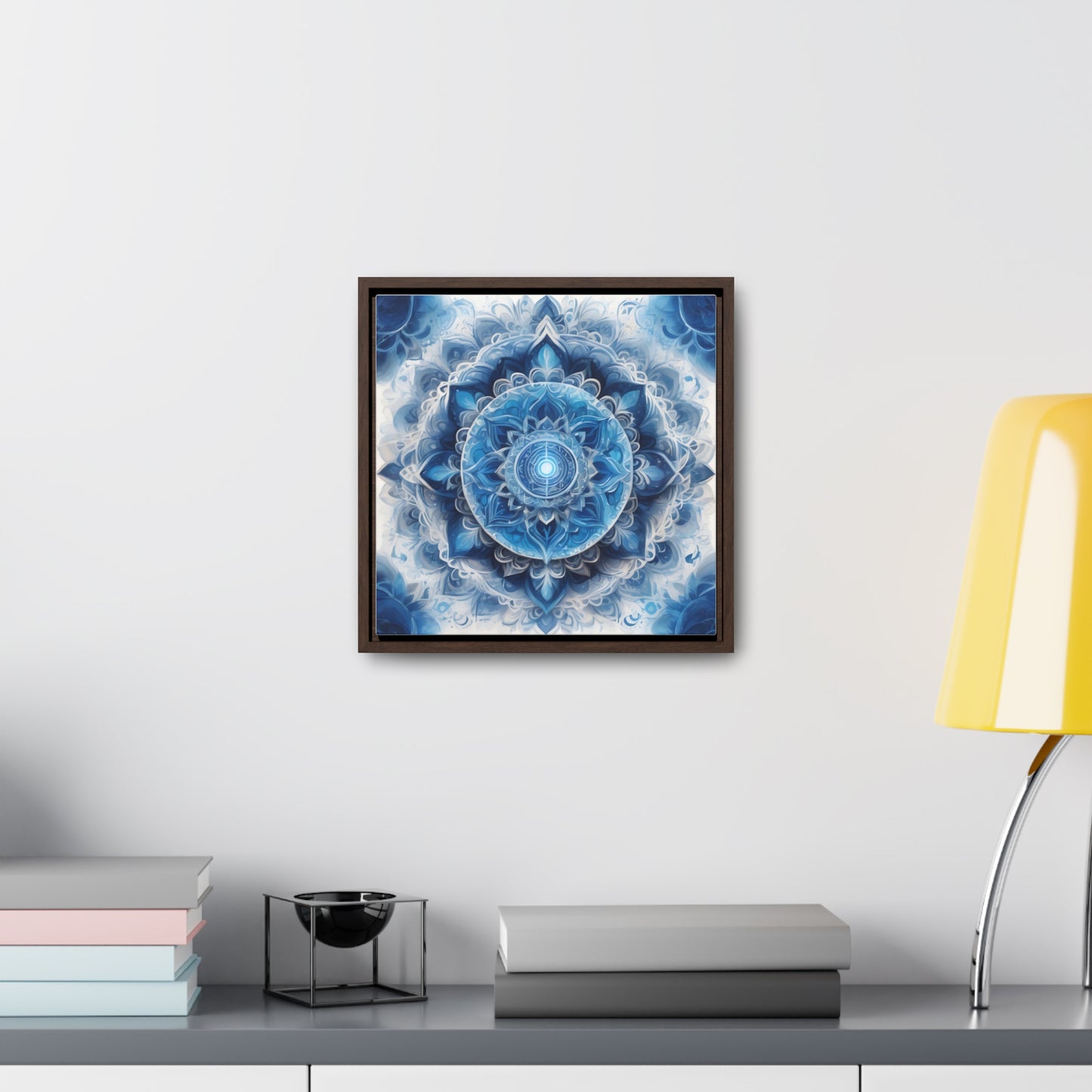 Throat chakra gallery art Square Frame