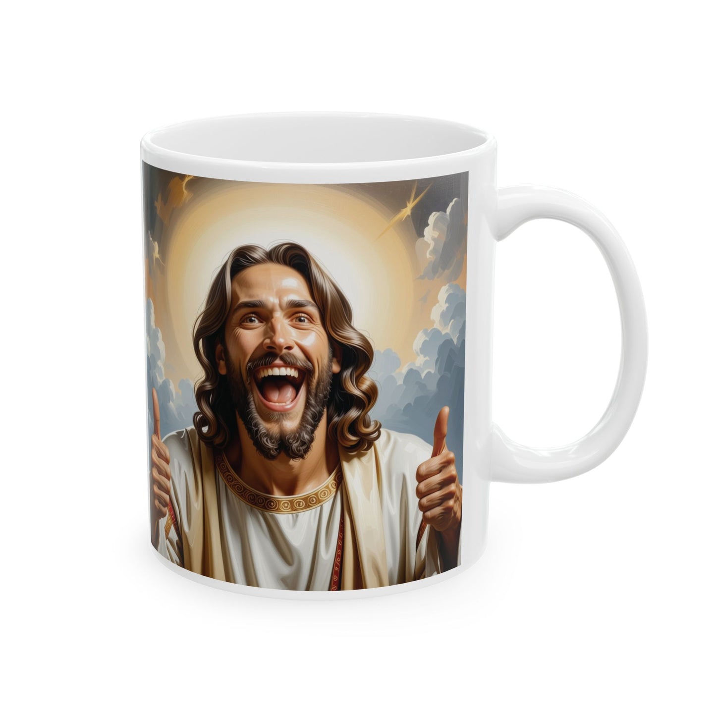 Sassy Jesus Mourning Brew Ceramic Mug, (11oz, 15oz)