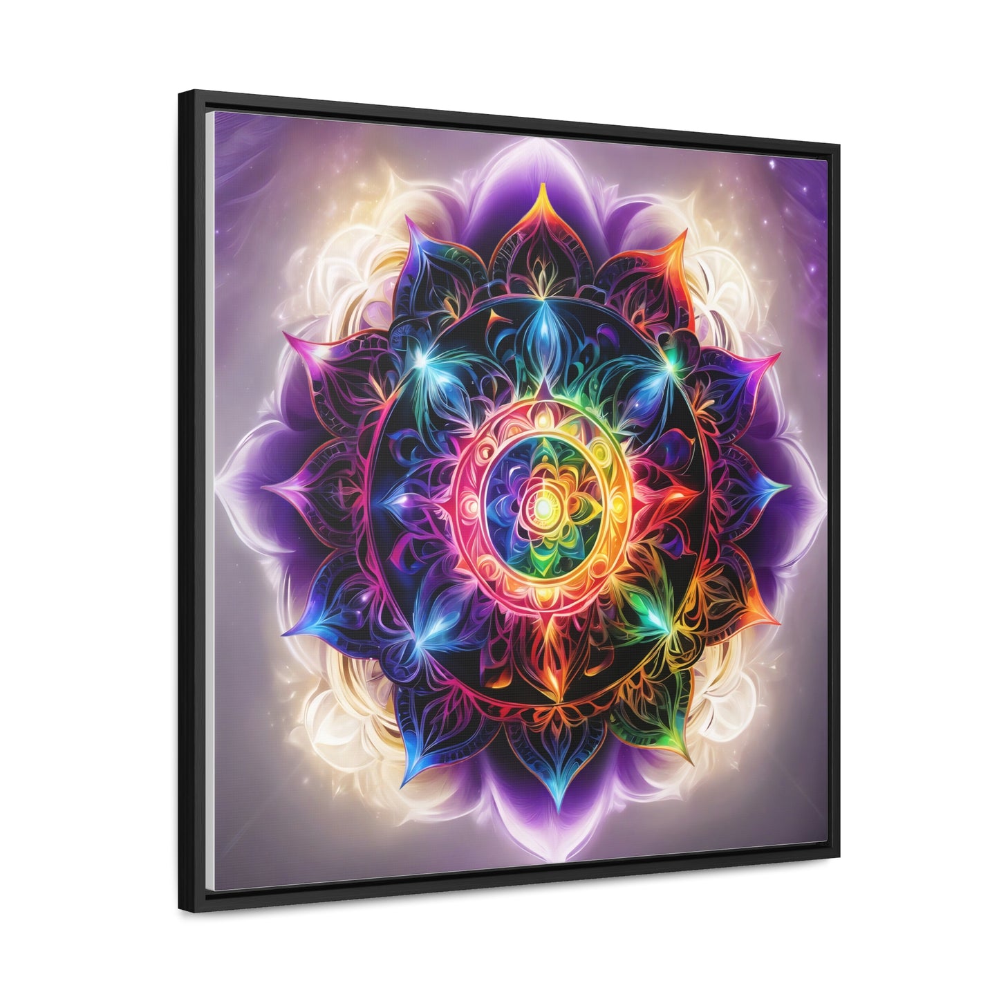 Indigo chakra gallery art, Square Frame