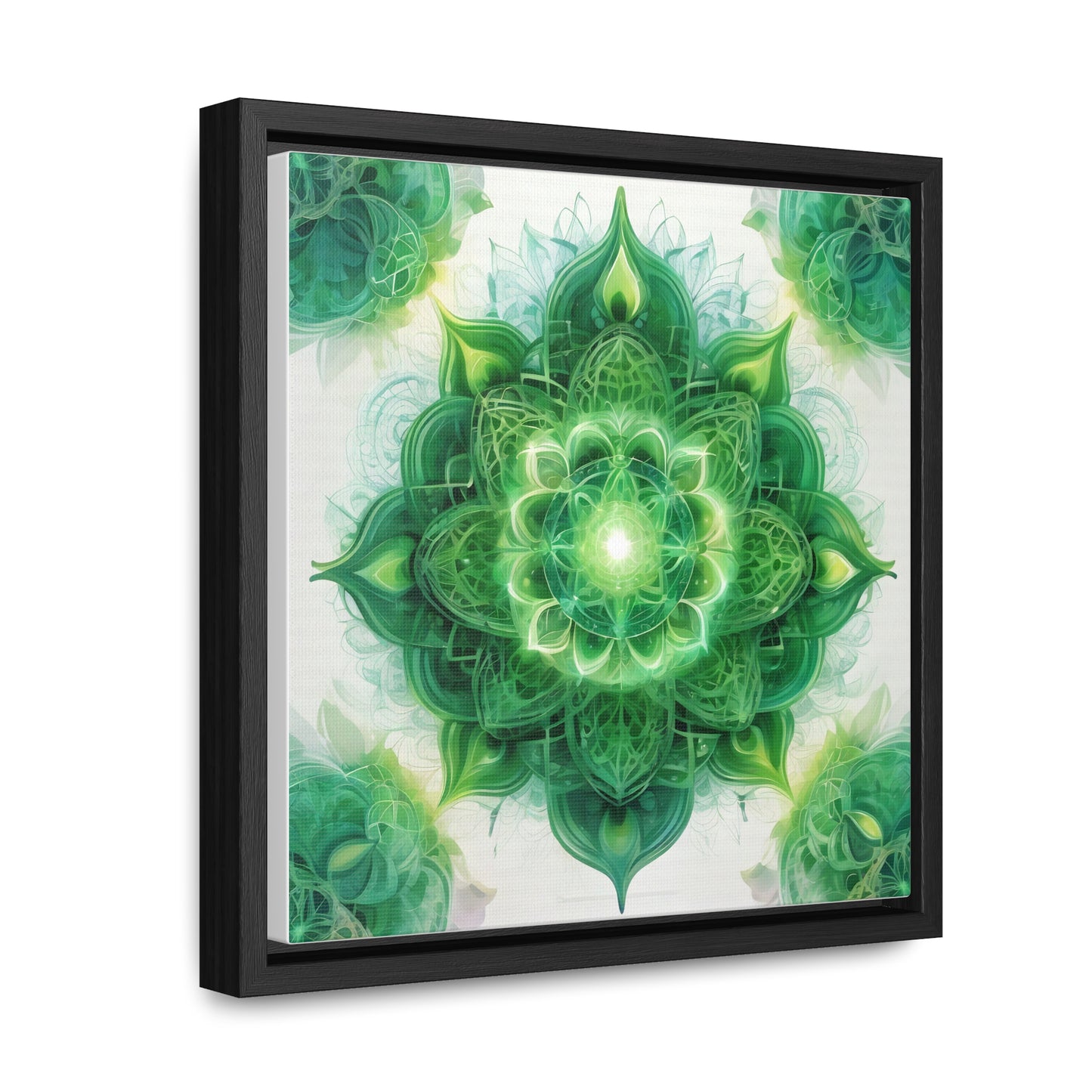 Heart chakra gallery art, Square Frame