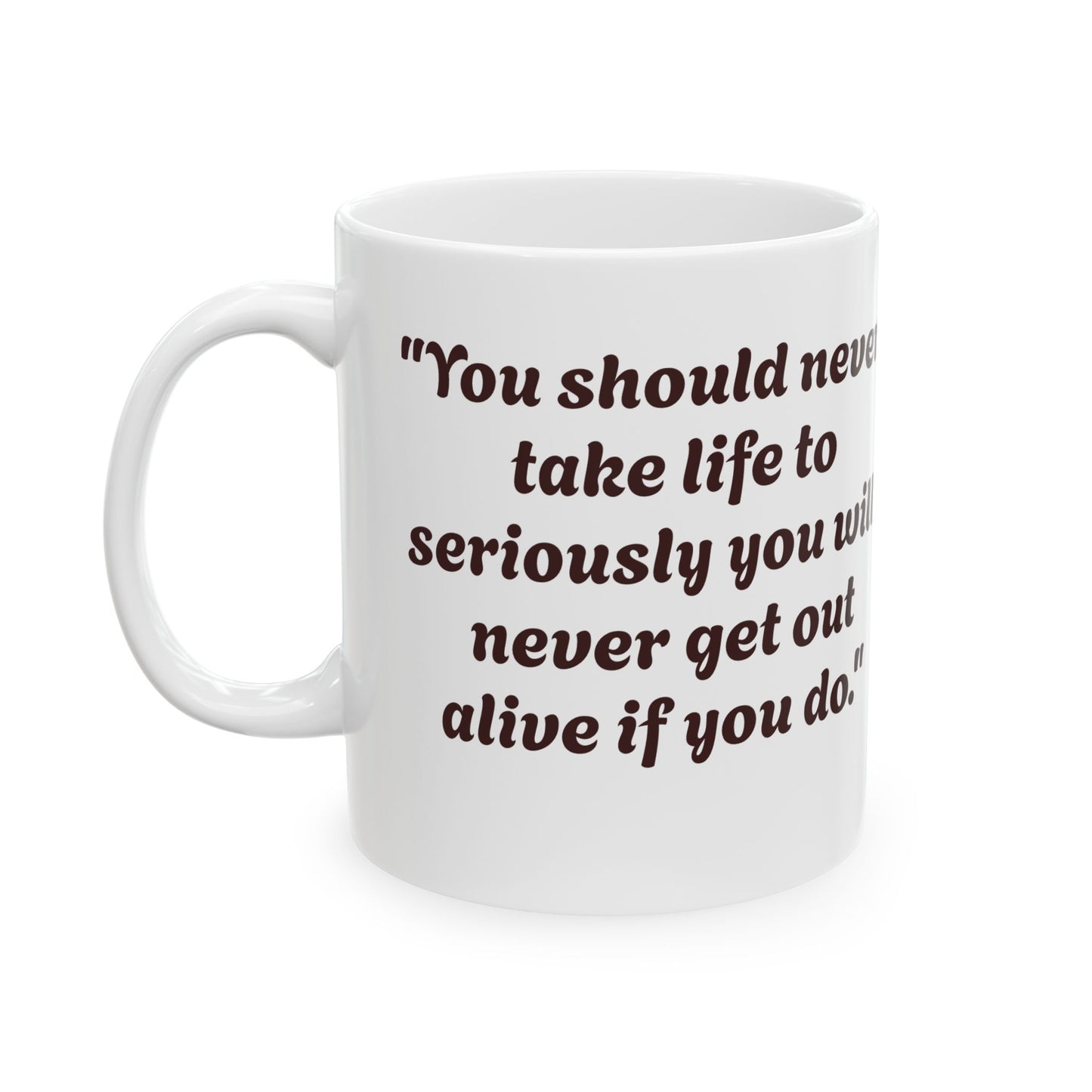 Light hearted Buddha Wisdom Ceramic Mug, (11oz, 15oz)