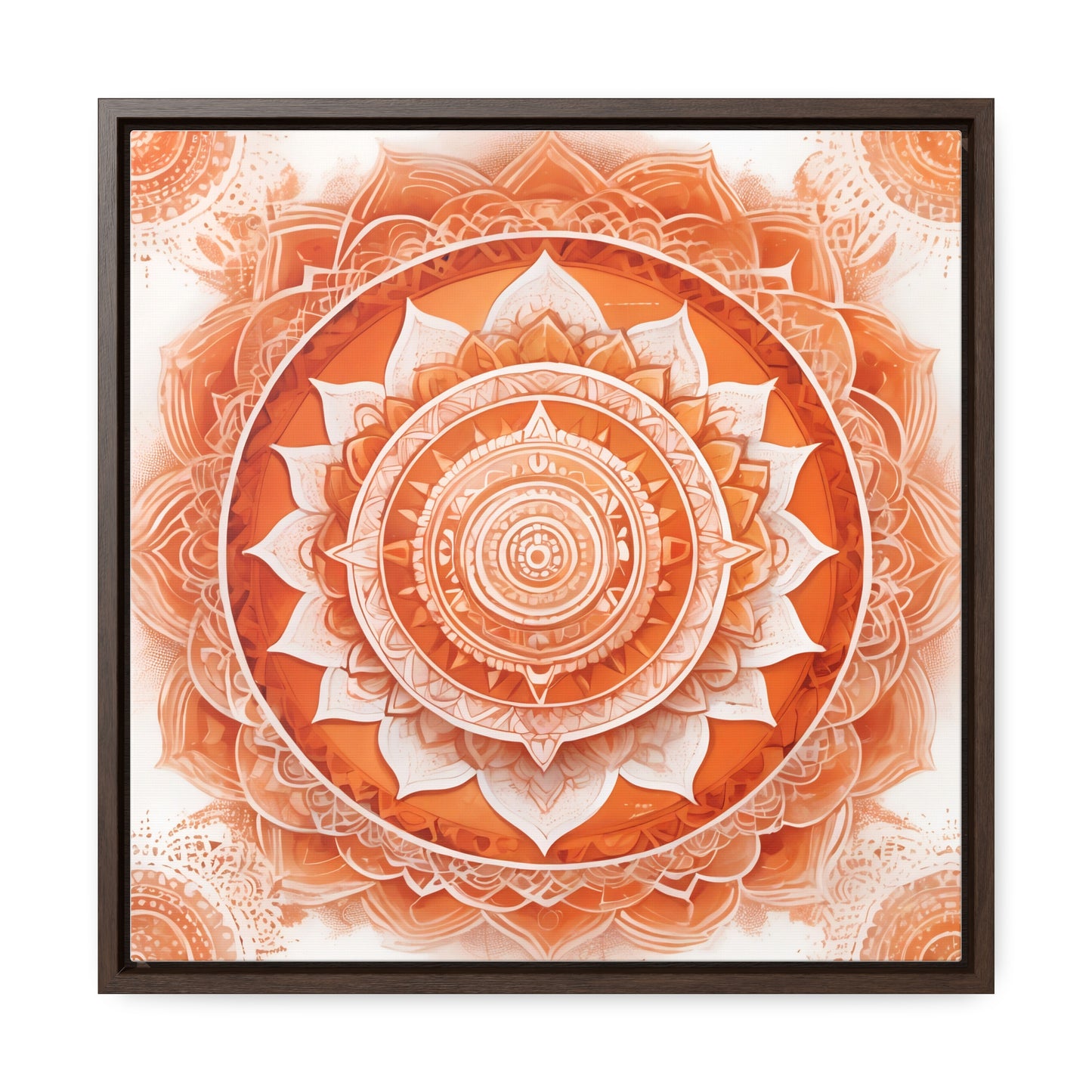 Sacral chakra gallery art, Square Frame