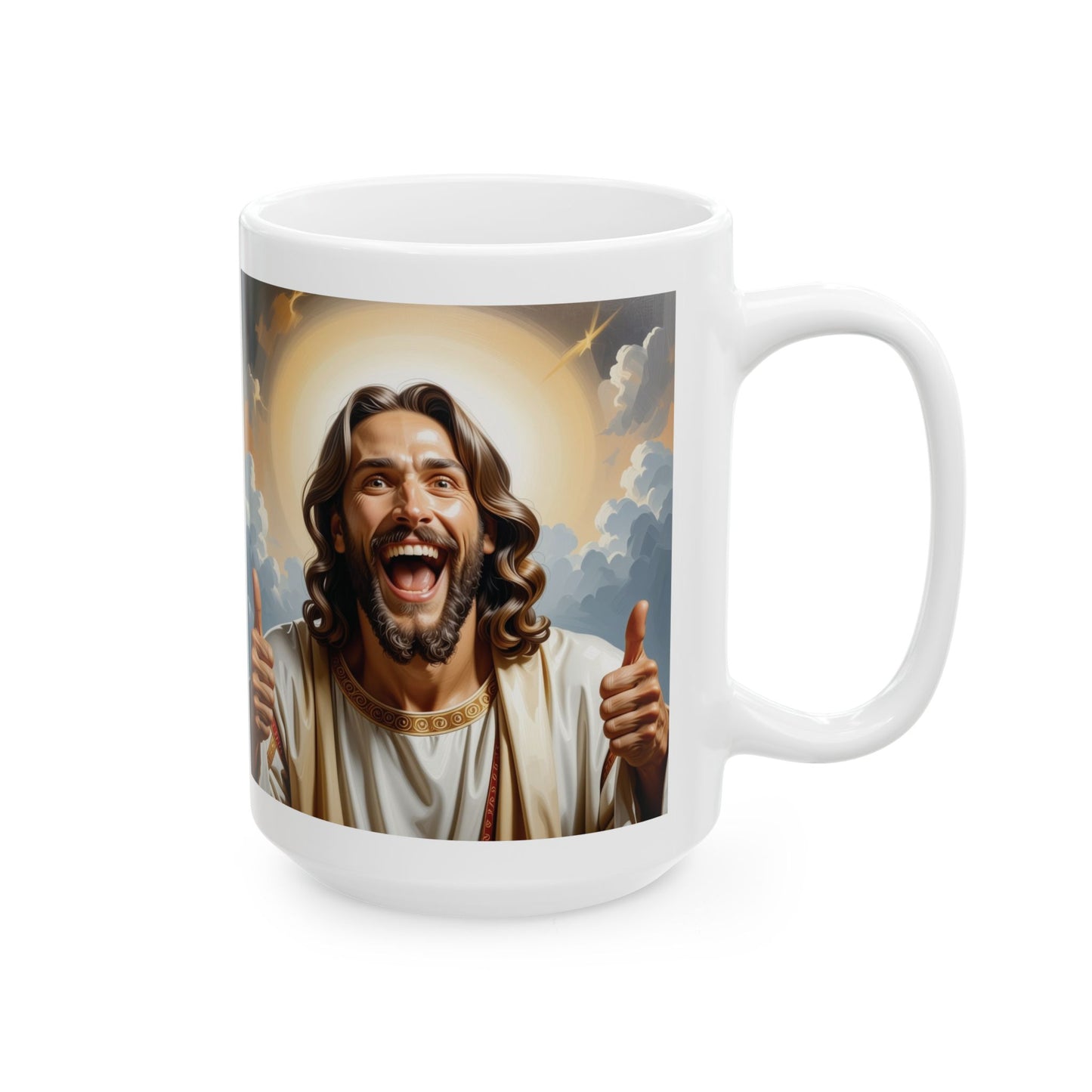 Sassy Jesus Mourning Brew Ceramic Mug, (11oz, 15oz)