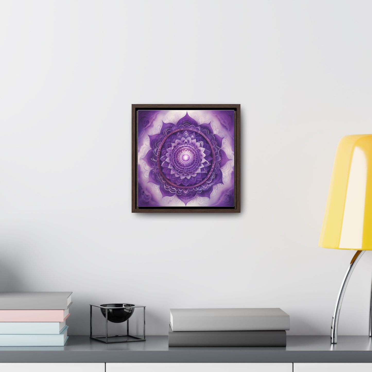 Crown chakra gallery art square frame