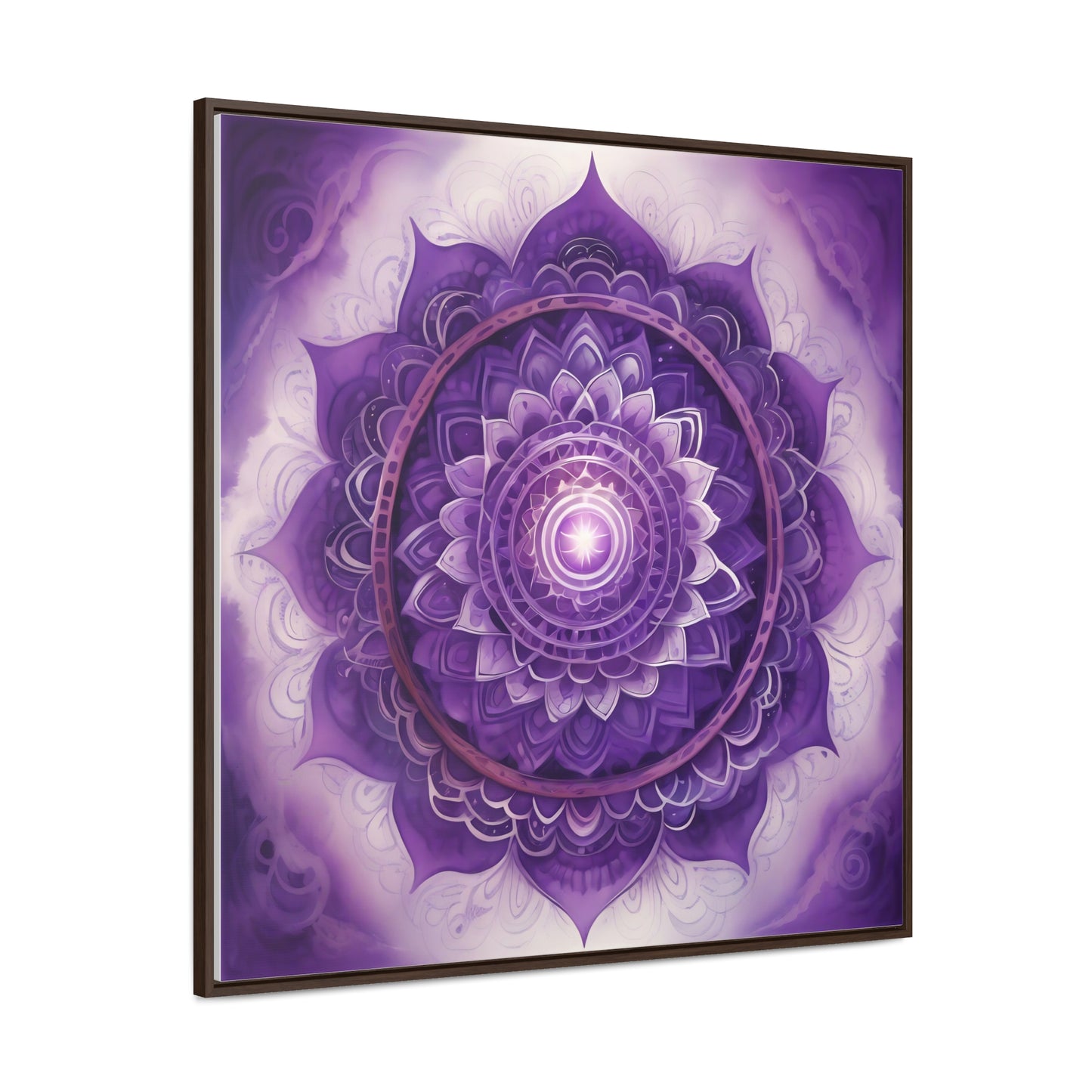 Crown chakra gallery art square frame