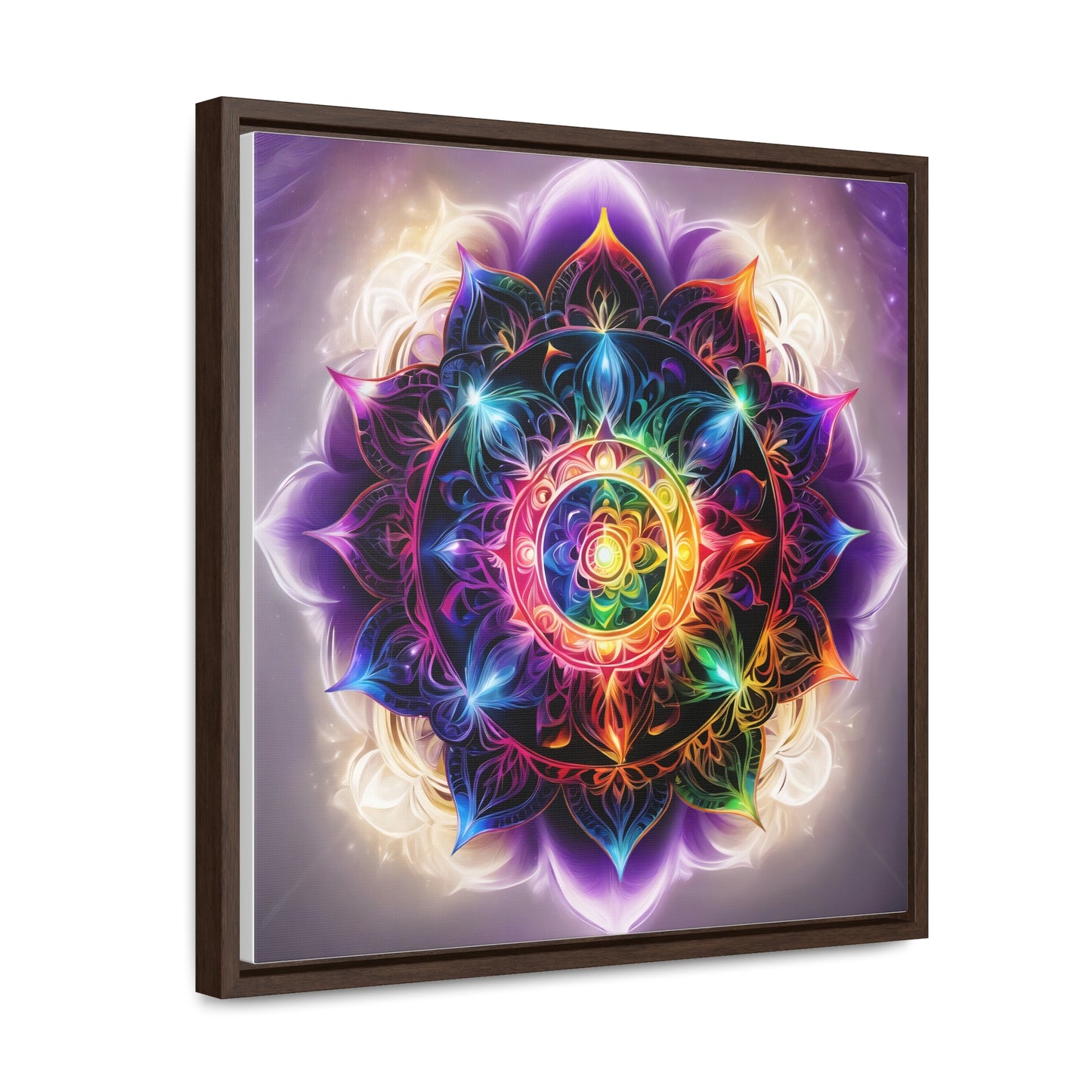 Indigo chakra gallery art, Square Frame