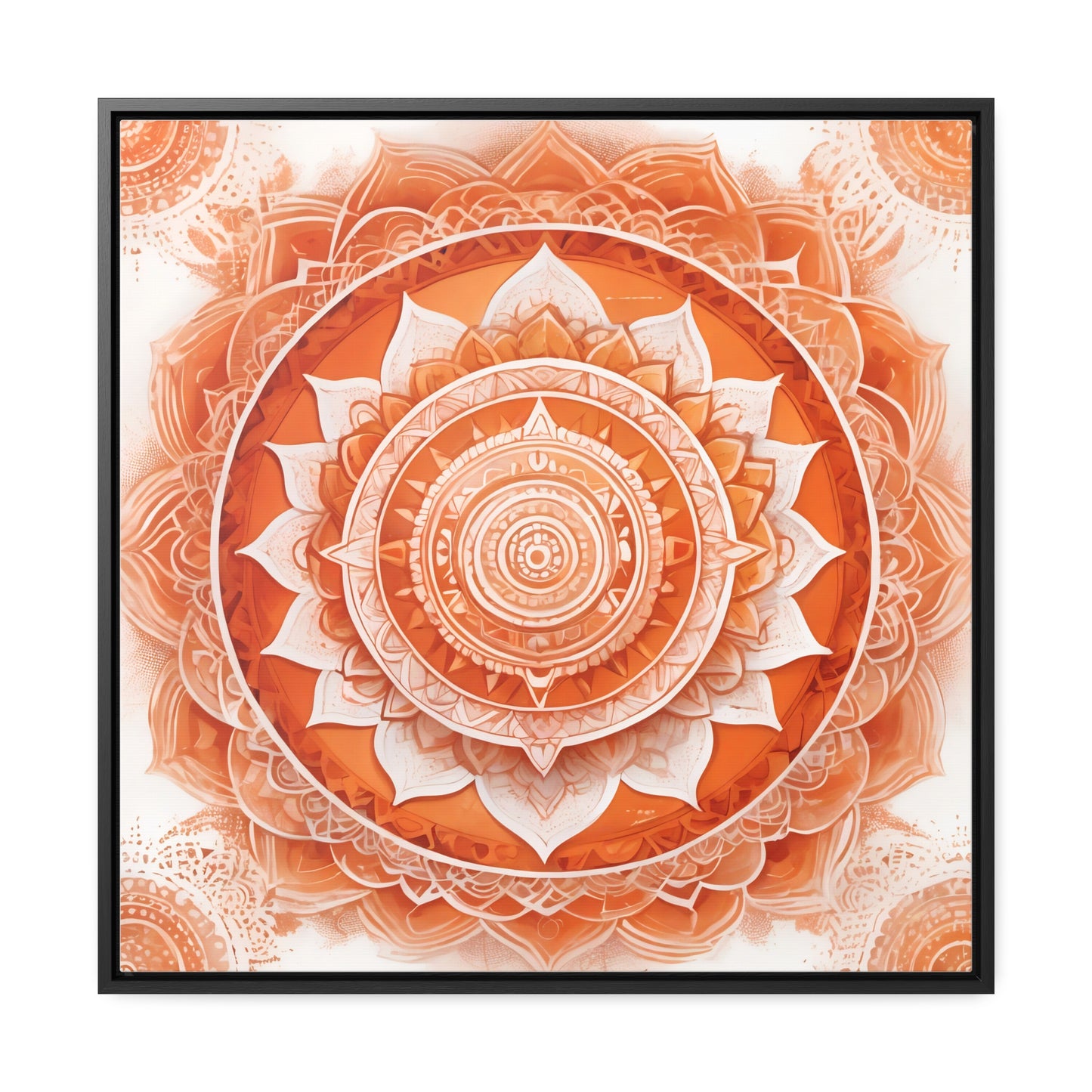 Sacral chakra gallery art, Square Frame