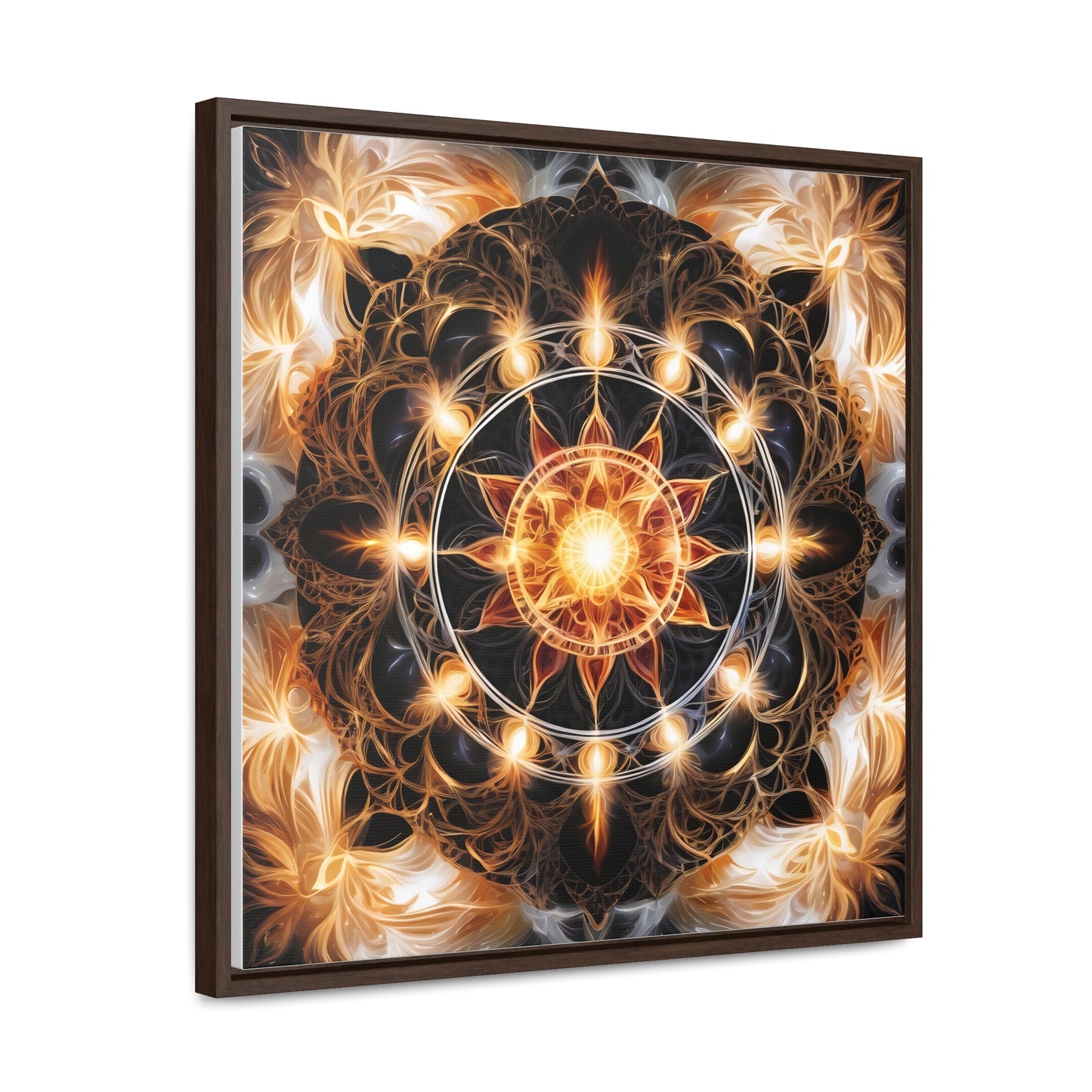 Earth star chakra gallery art, Square Frame