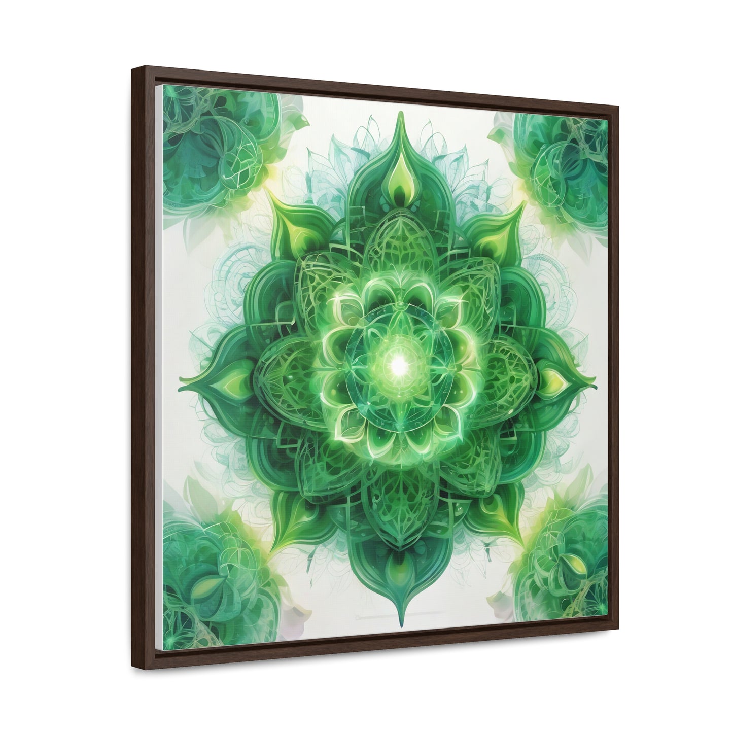 Heart chakra gallery art, Square Frame