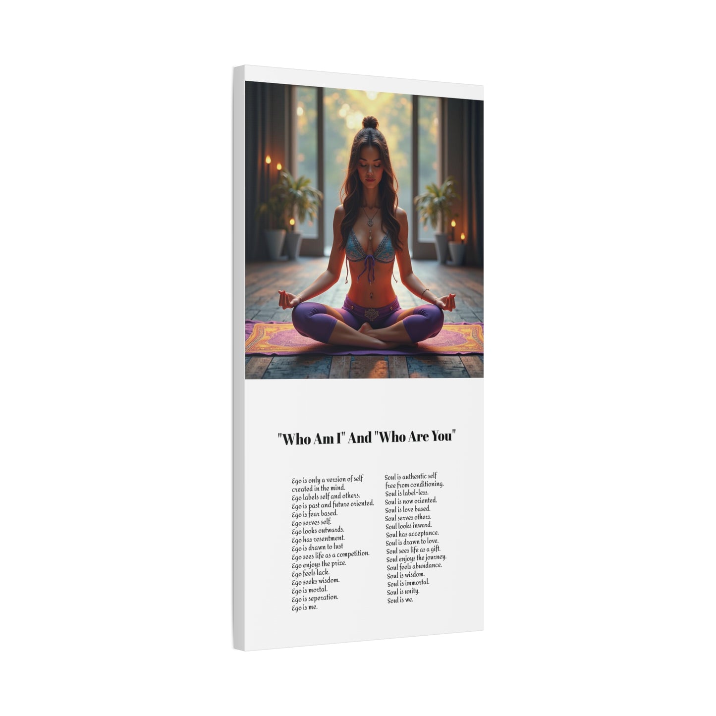 Transcend the ego - Awaken the power of the Soul wall art.