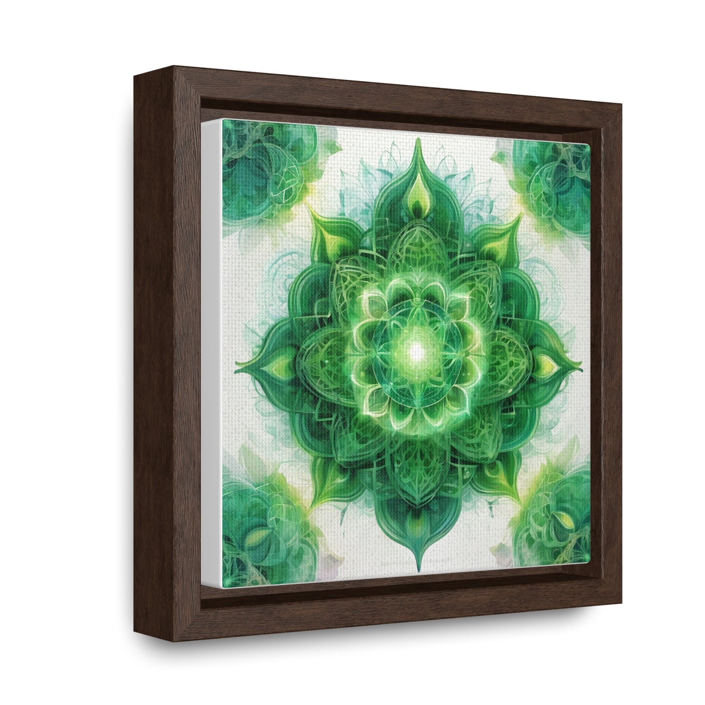 Heart chakra gallery art, Square Frame