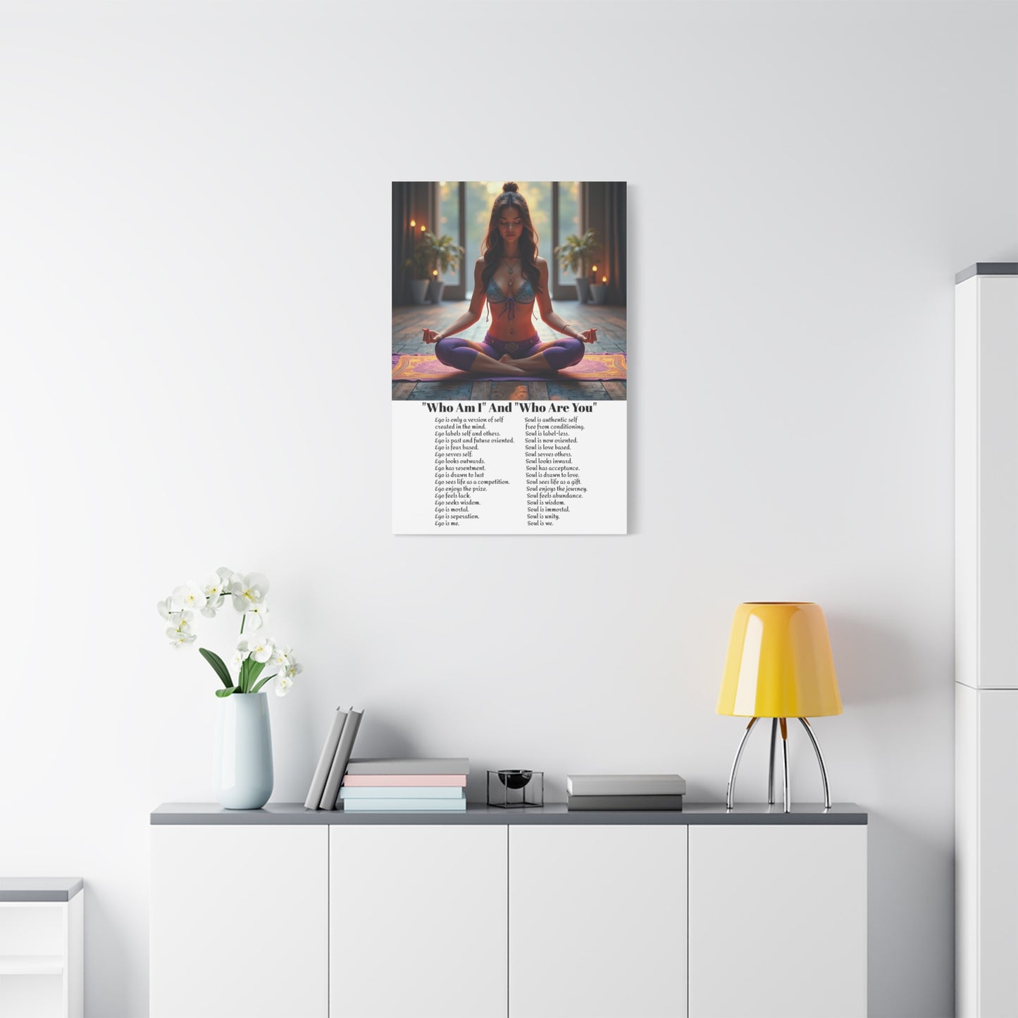 Transcend the ego - Awaken the power of the Soul wall art.