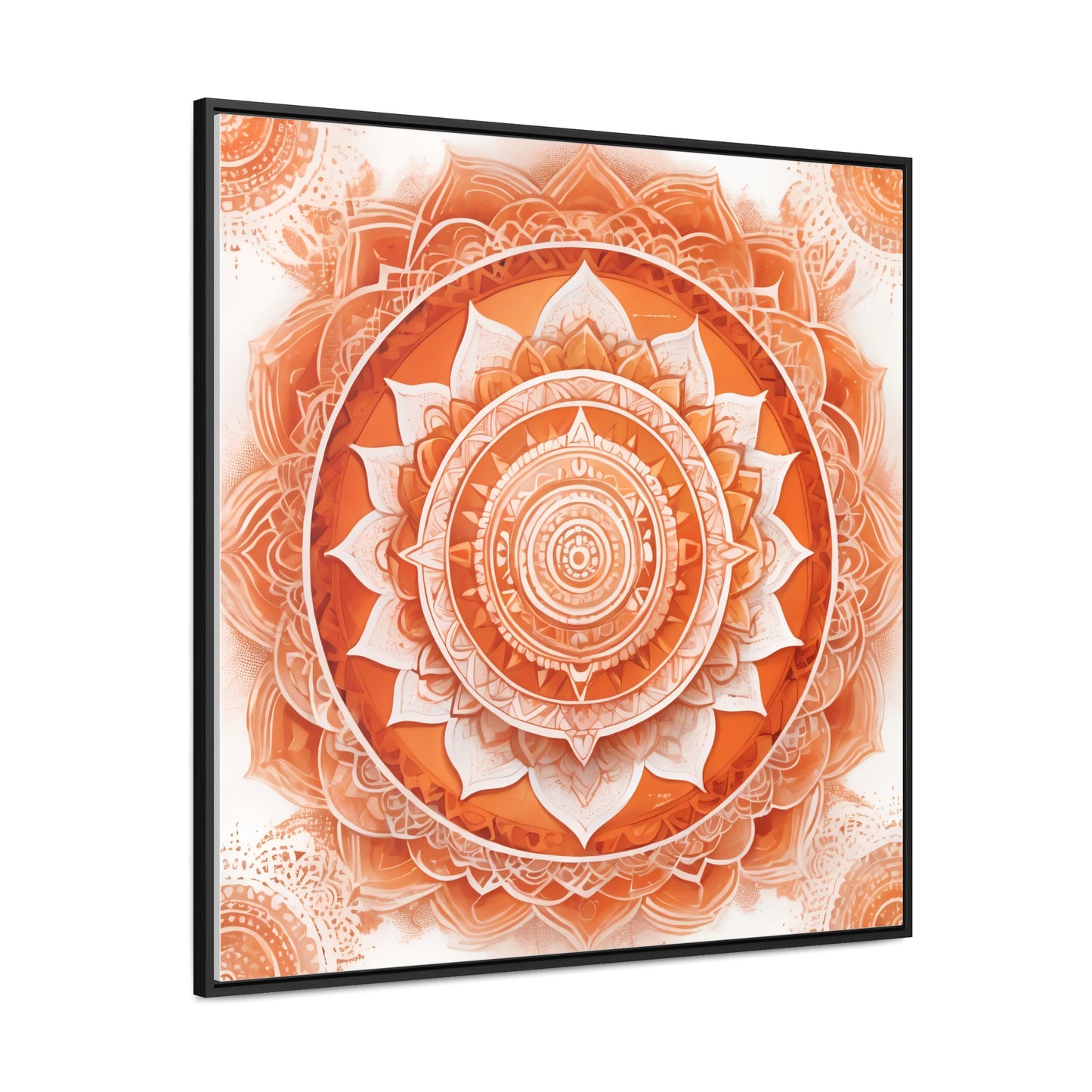 Sacral chakra gallery art, Square Frame