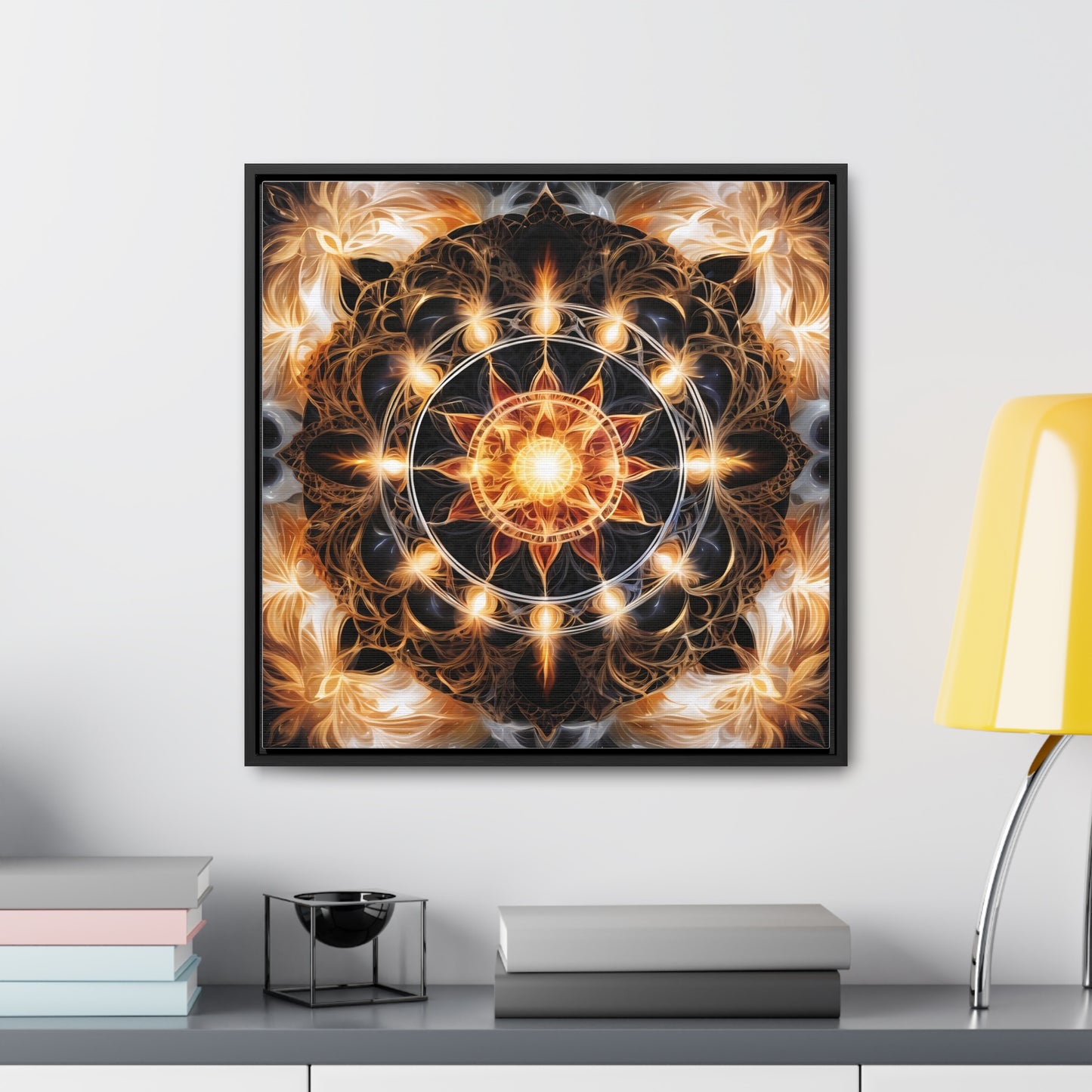 Earth star chakra gallery art, Square Frame