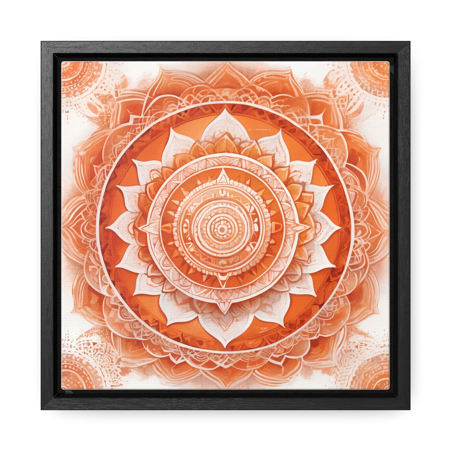 Sacral chakra gallery art, Square Frame