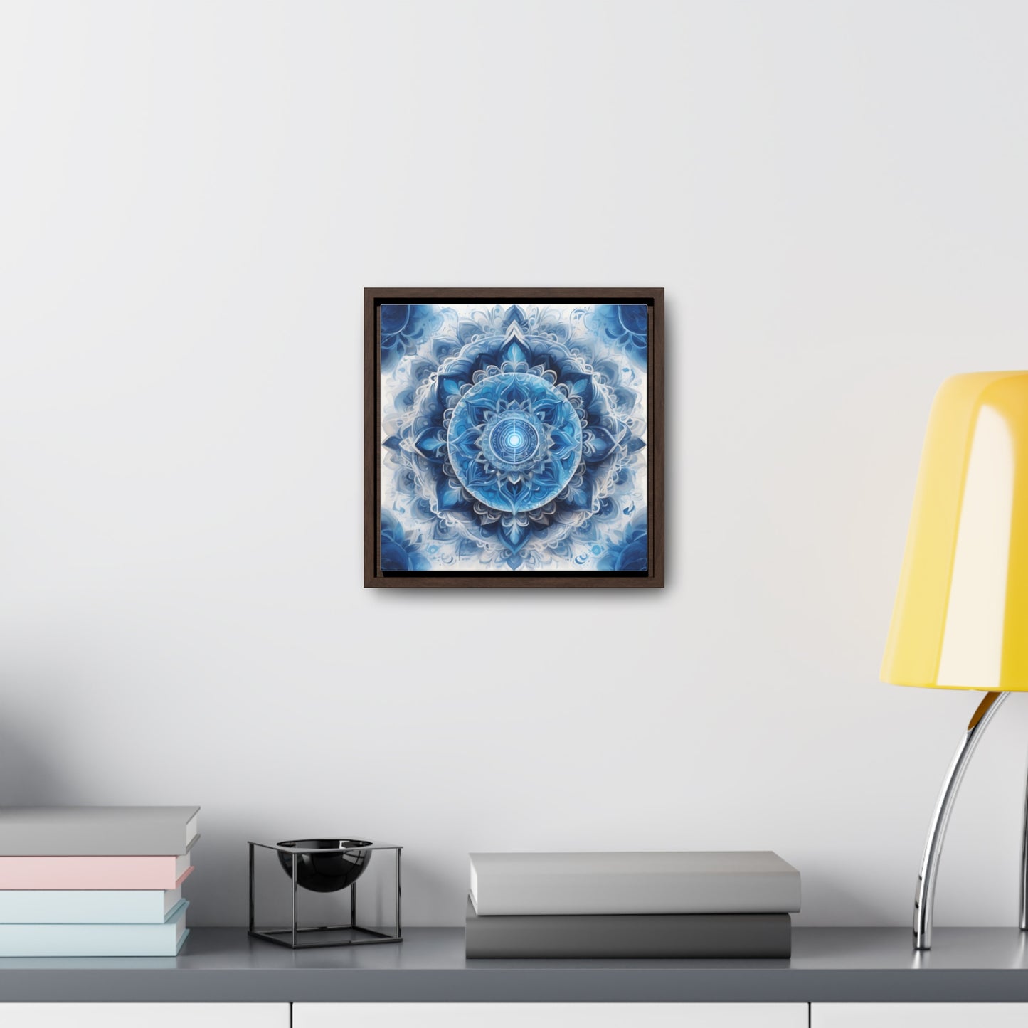 Throat chakra gallery art Square Frame