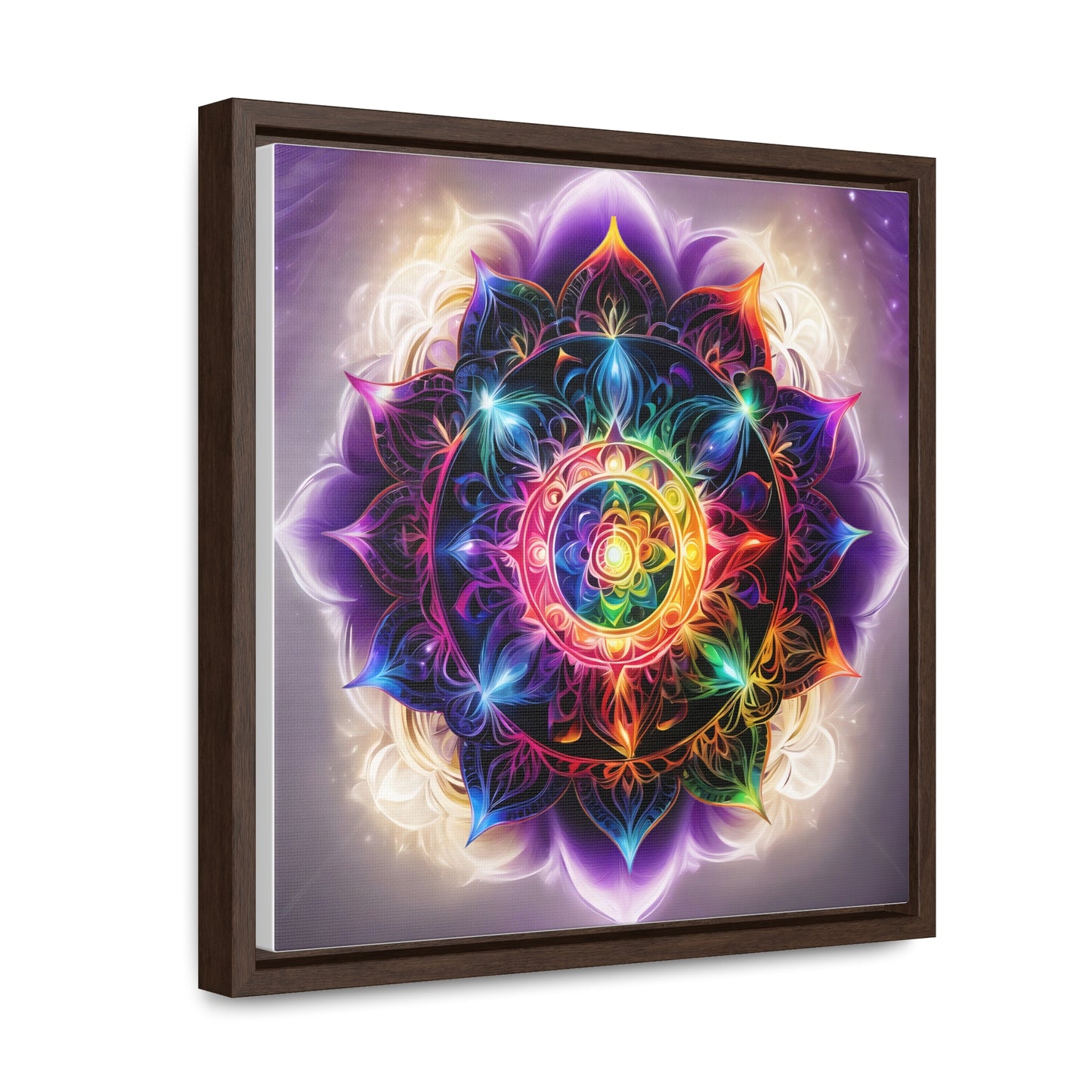 Indigo chakra gallery art, Square Frame