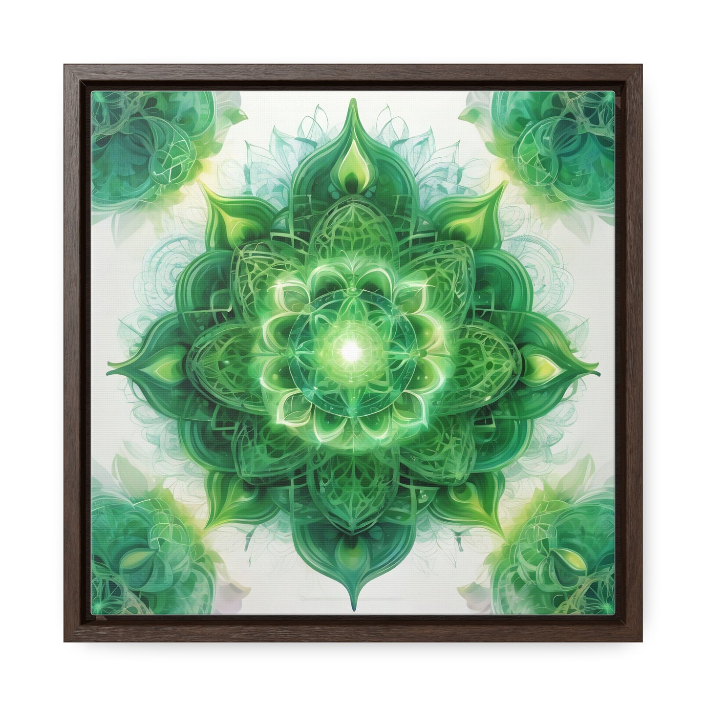 Heart chakra gallery art, Square Frame