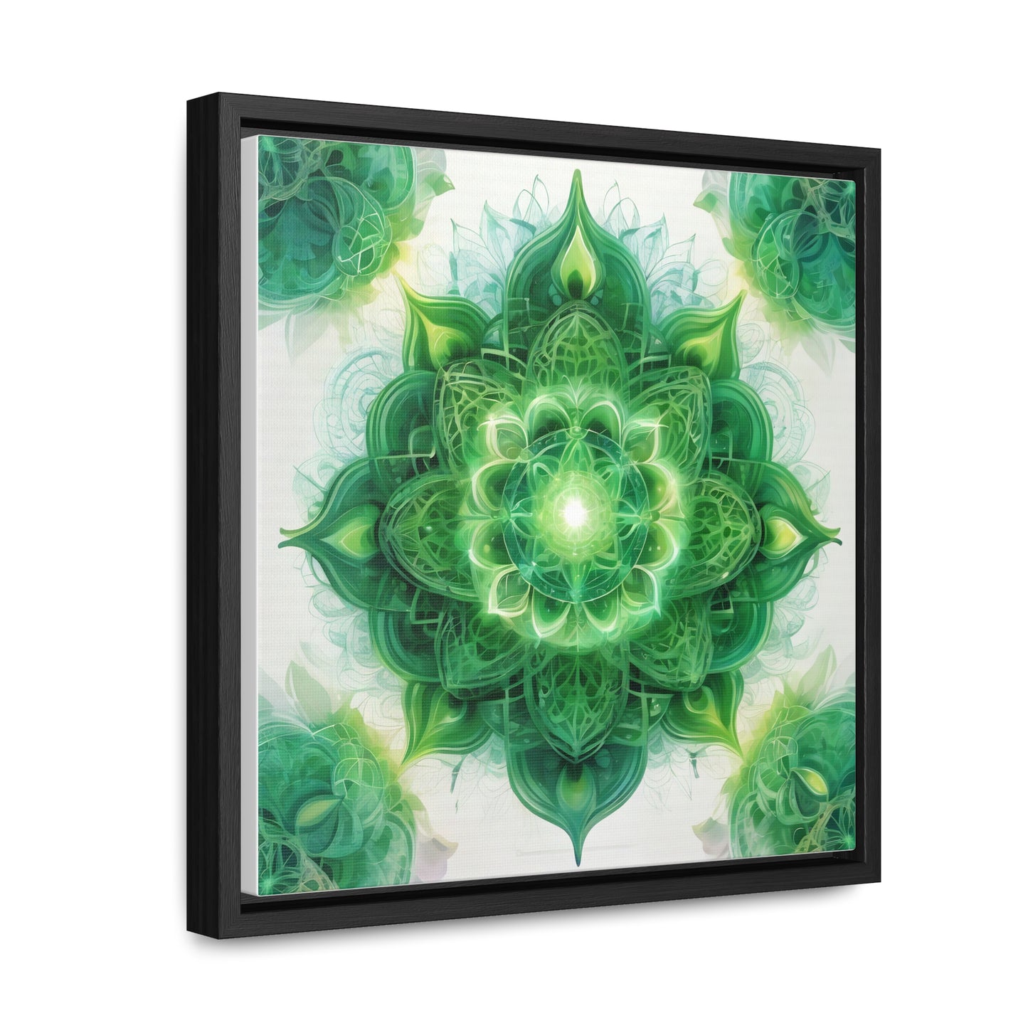 Heart chakra gallery art, Square Frame