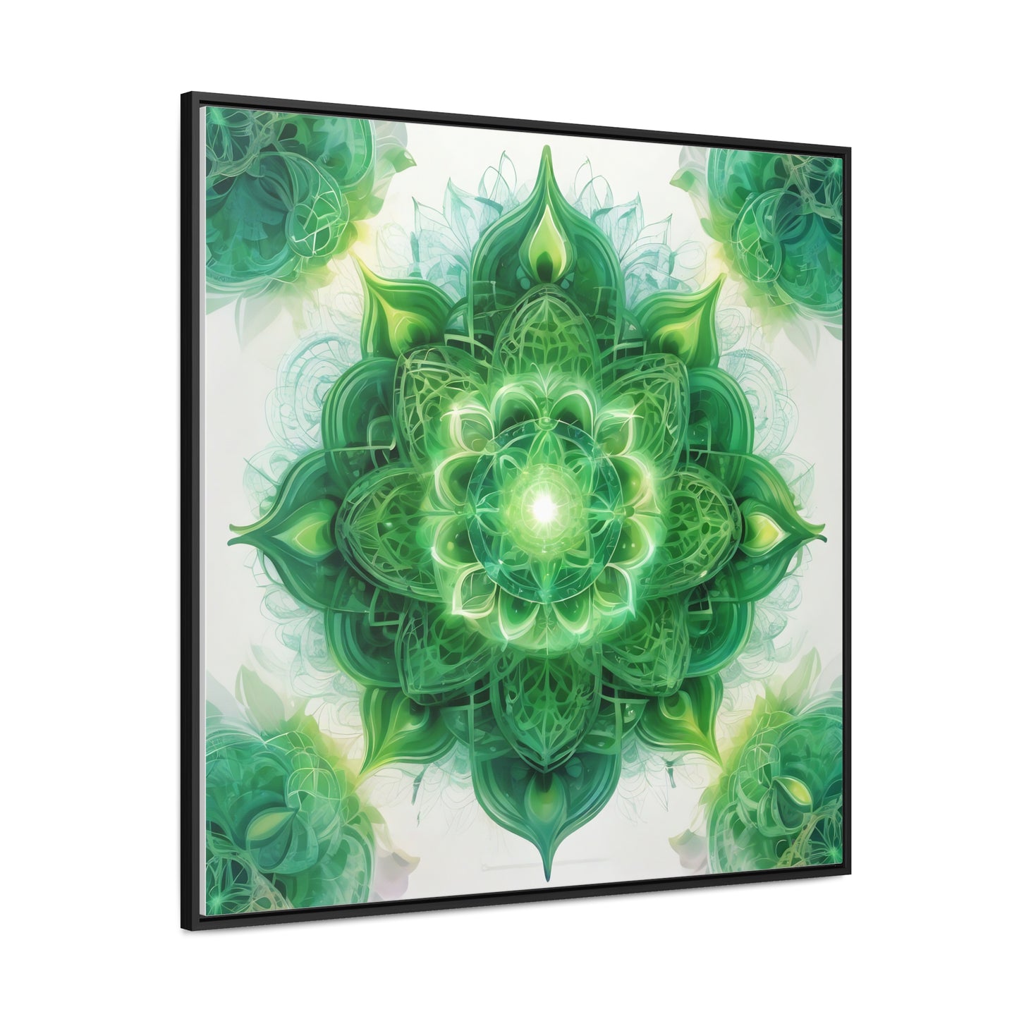 Heart chakra gallery art, Square Frame