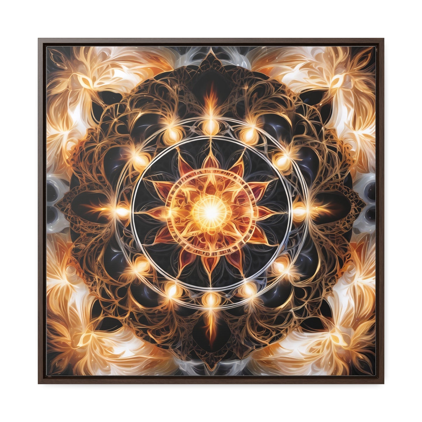 Earth star chakra gallery art, Square Frame