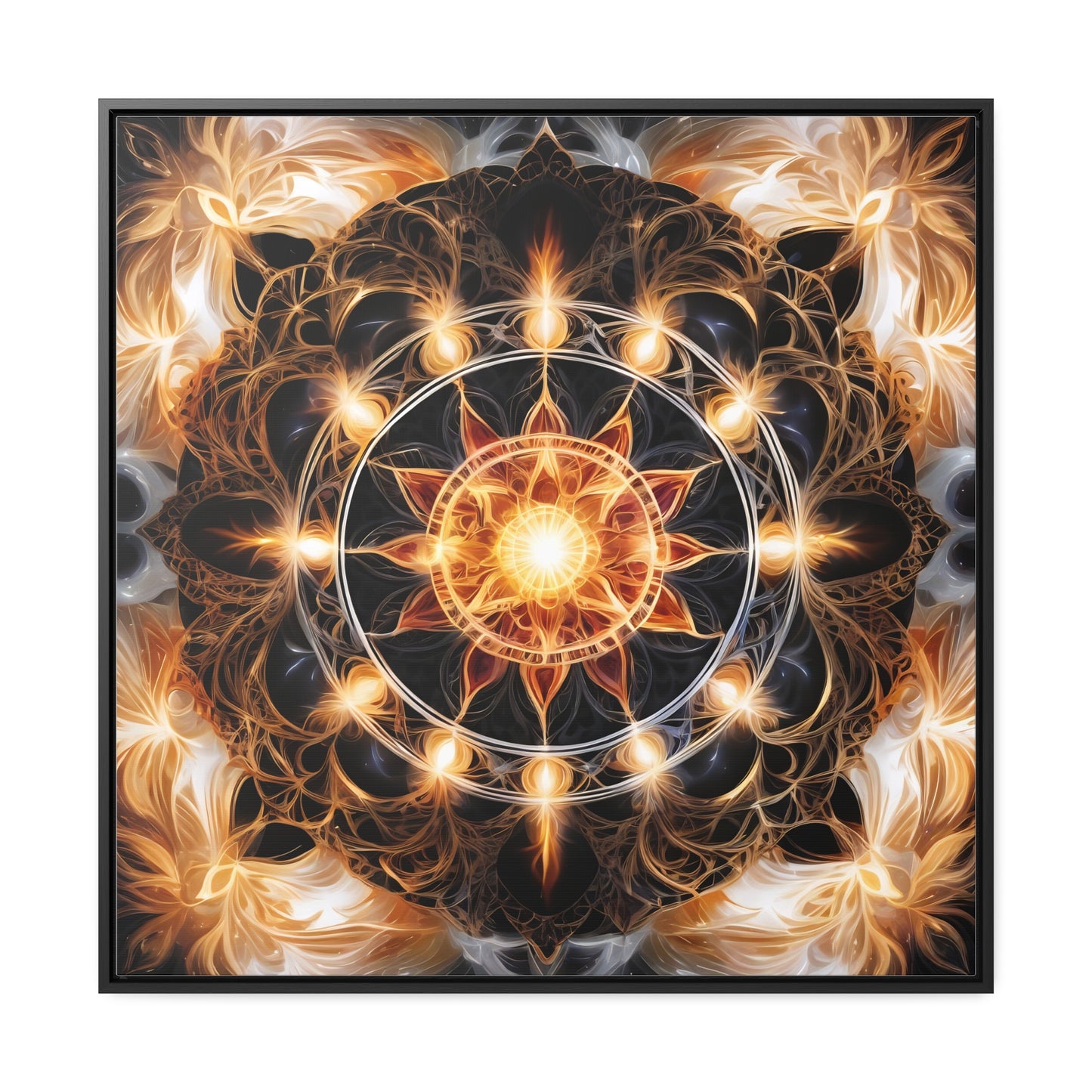 Earth star chakra gallery art, Square Frame