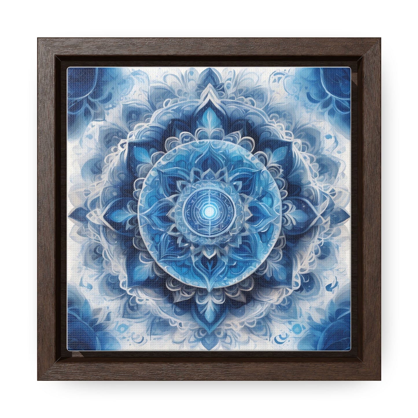 Throat chakra gallery art Square Frame